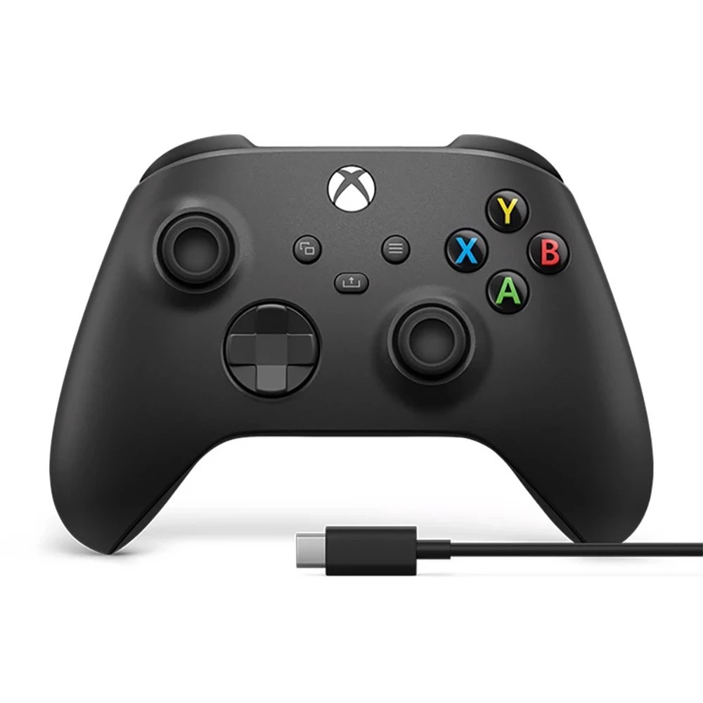 1 Xbox Wireless Controller + USB-C Cable - Black, 1 of 3