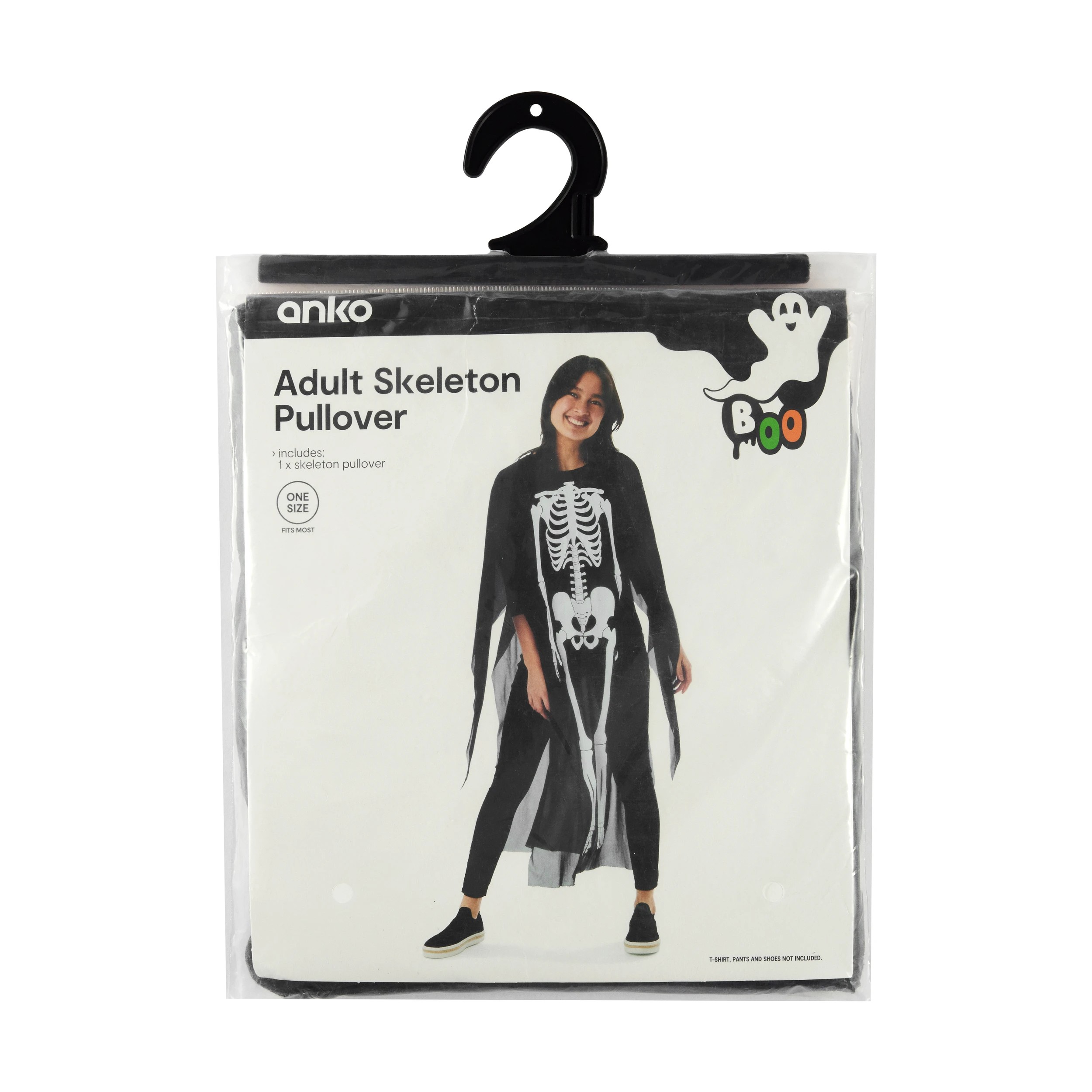 5 Skeleton Pullover Costume - Adult, 5 of 6