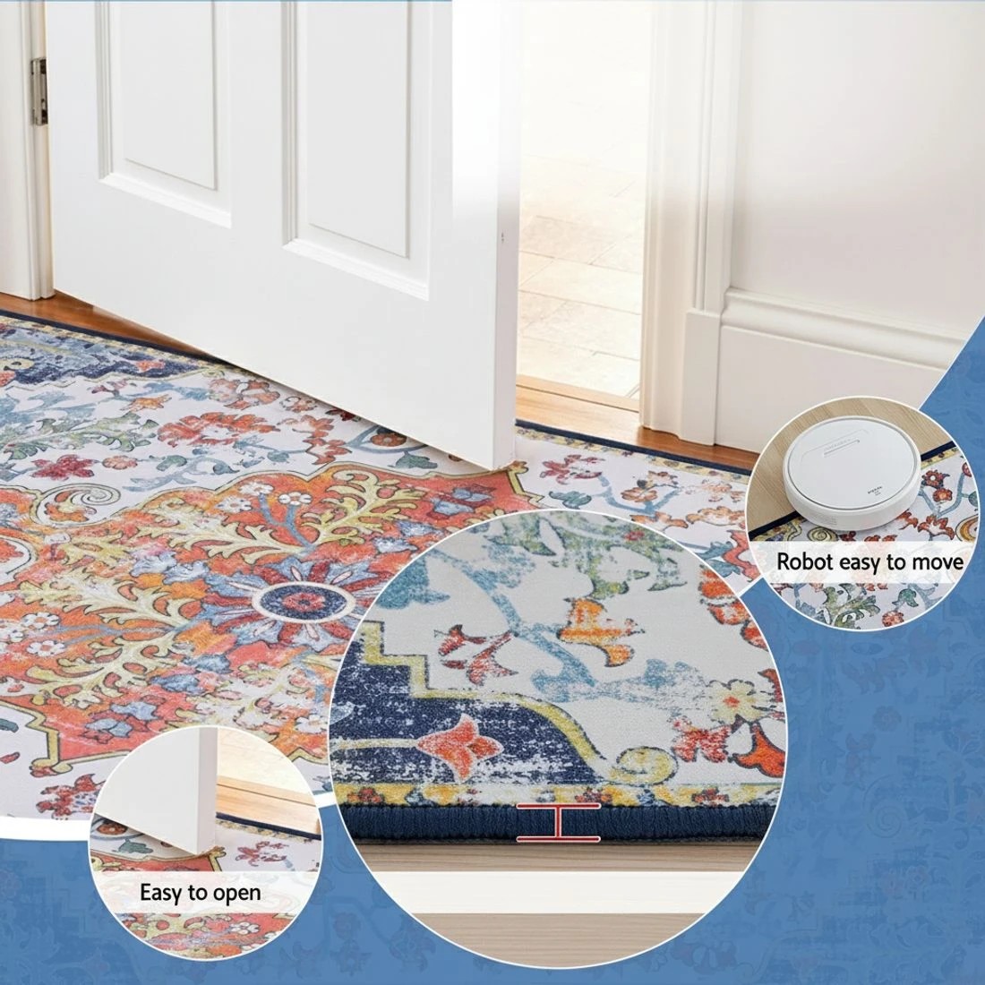 5 Artiss Floor Rug 240X340cm Large Washable Geometric Area Rug Modern Carpet Mat - Multi, 5 of 9