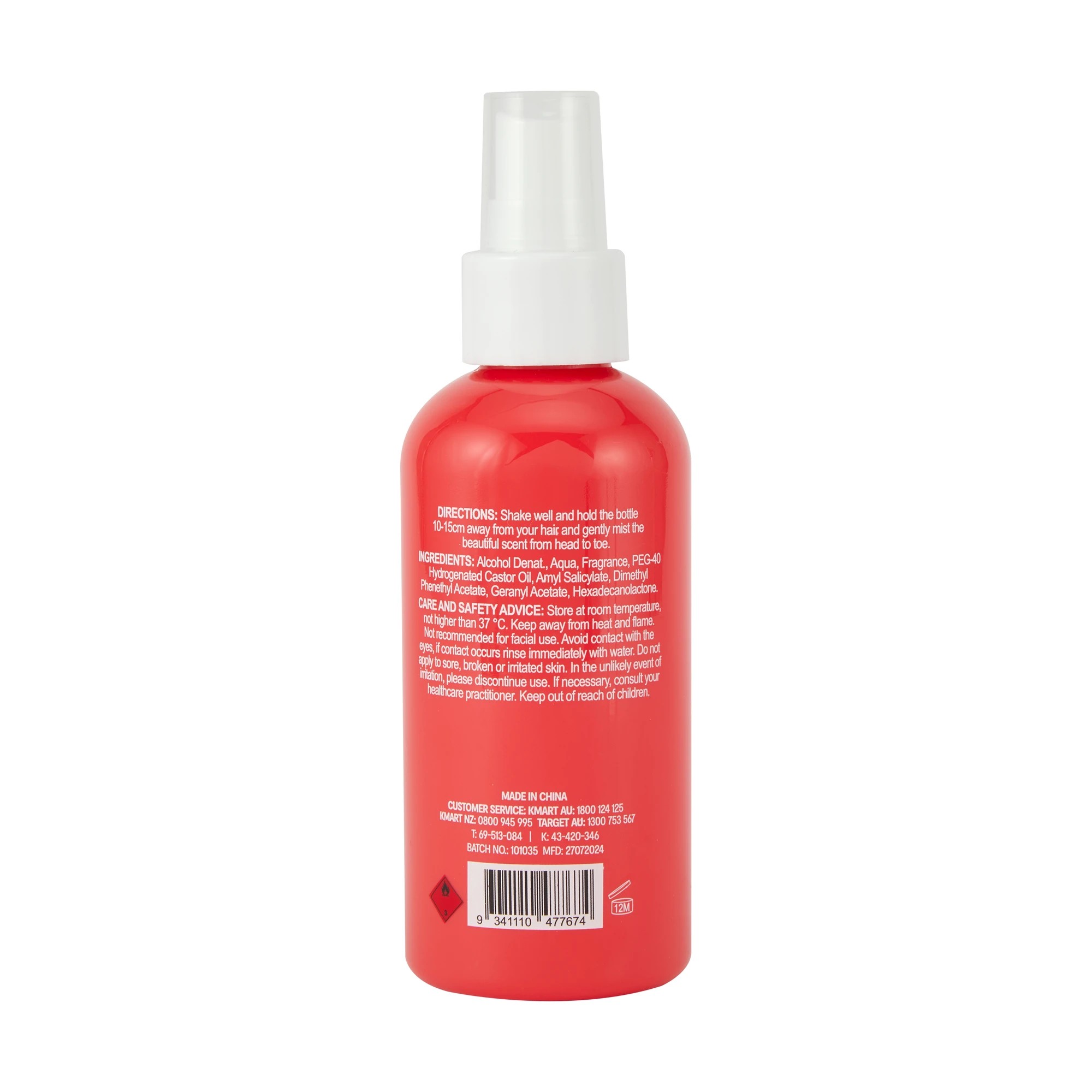 3 OXX Haircare Cherry Bomb Hair and Body Mist 150ml - Cherry and Raspberry Scented, 3 of 6