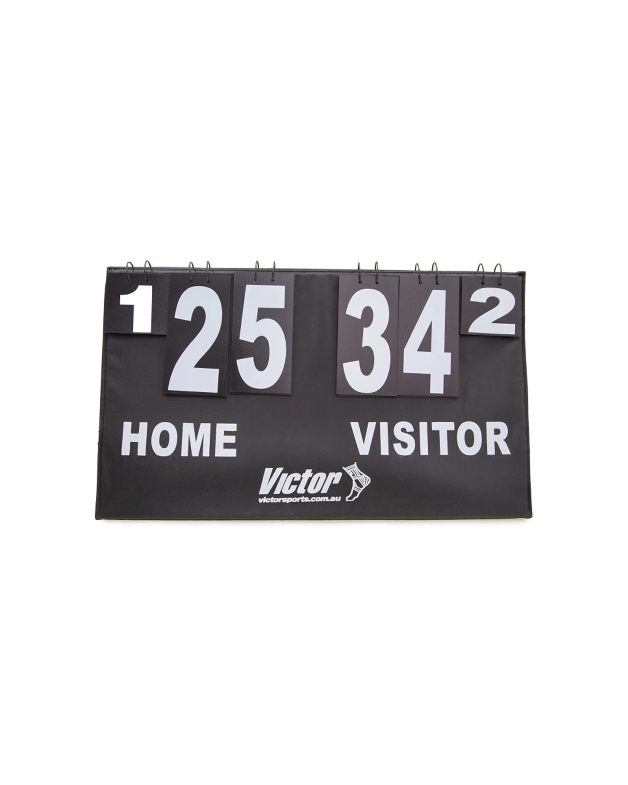 2 Victor Sports Scoreboard Multipurpose Flip Top Home Visitors Scores 70x40cm - Black, 2 of 5
