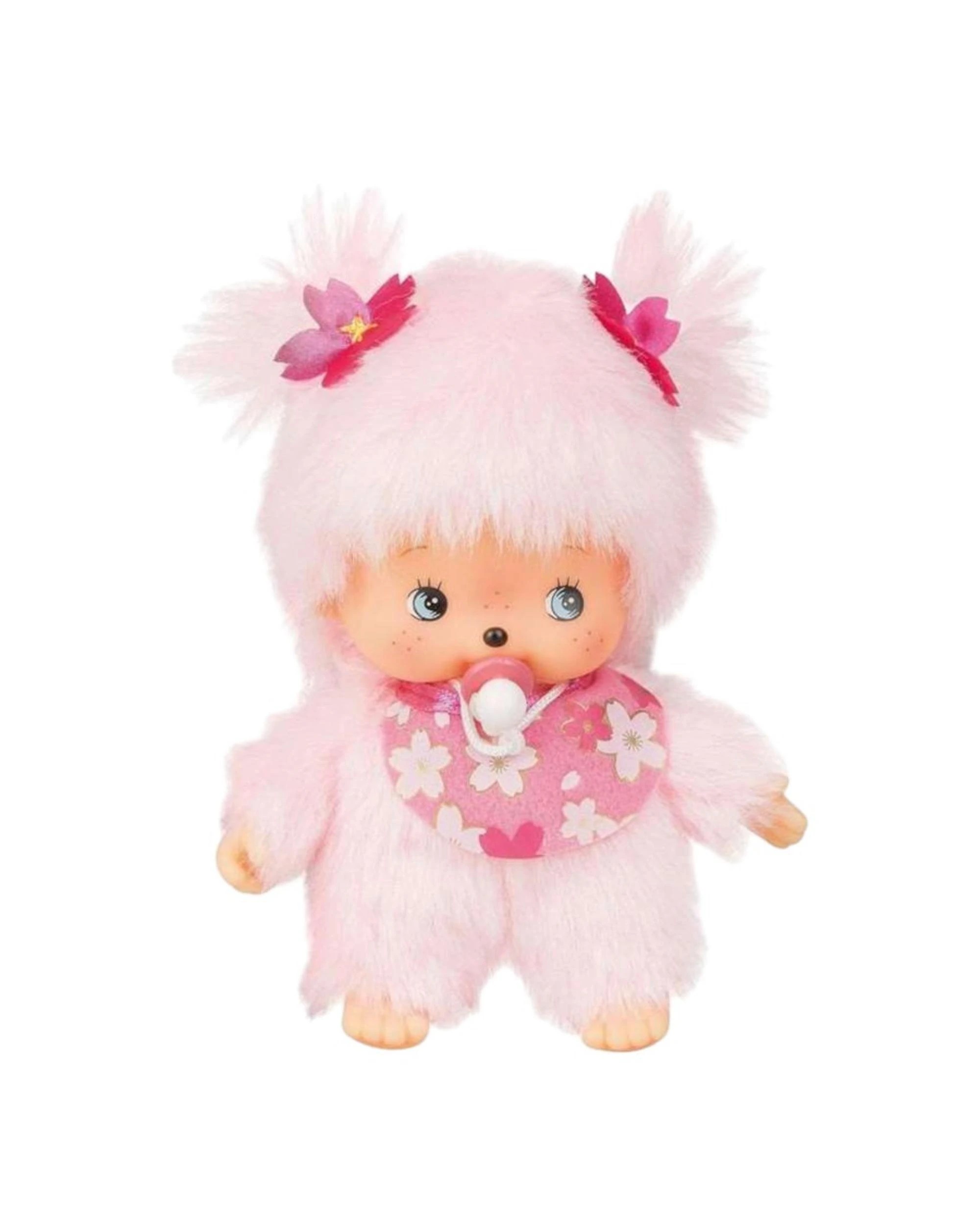 2 Sekiguchi Monchhichi Bebichhichi Girl Plush Doll - Sakura, 2 of 3