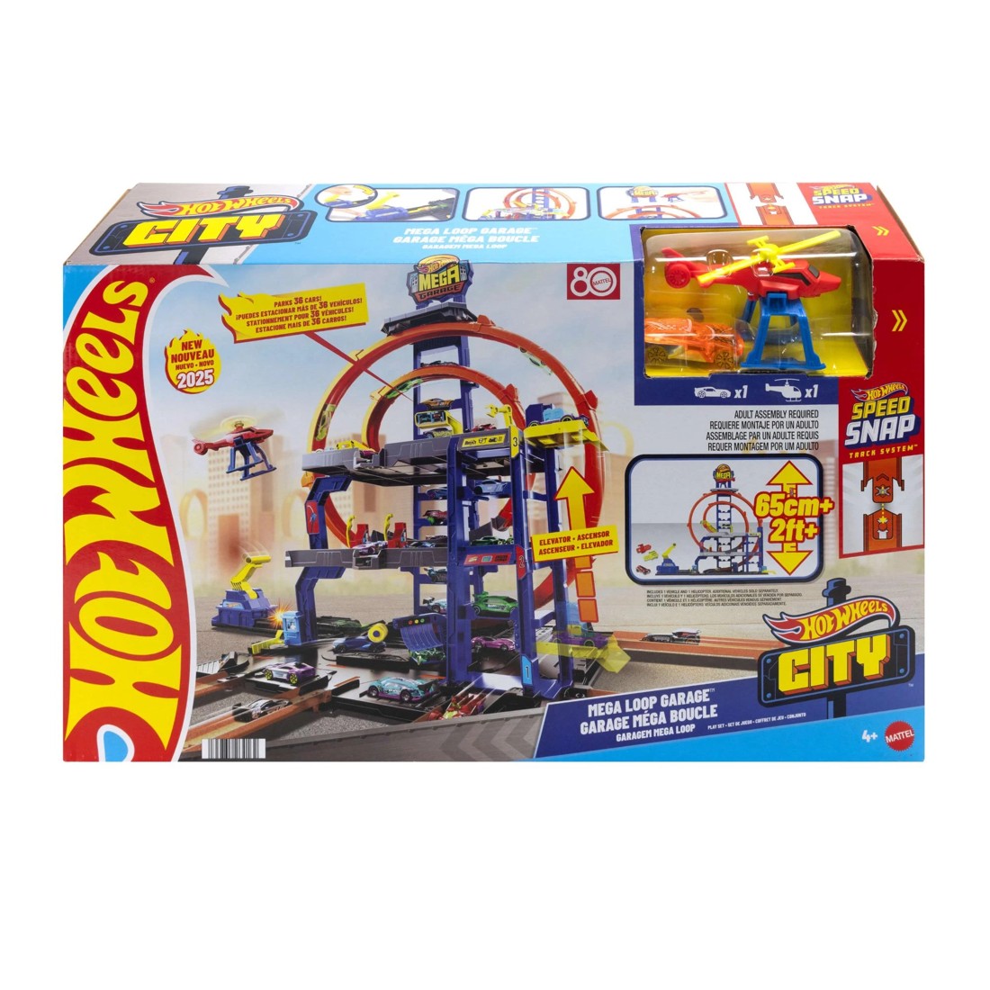 1 Hot Wheels Mega Loop Garage Playset, 1 of 6