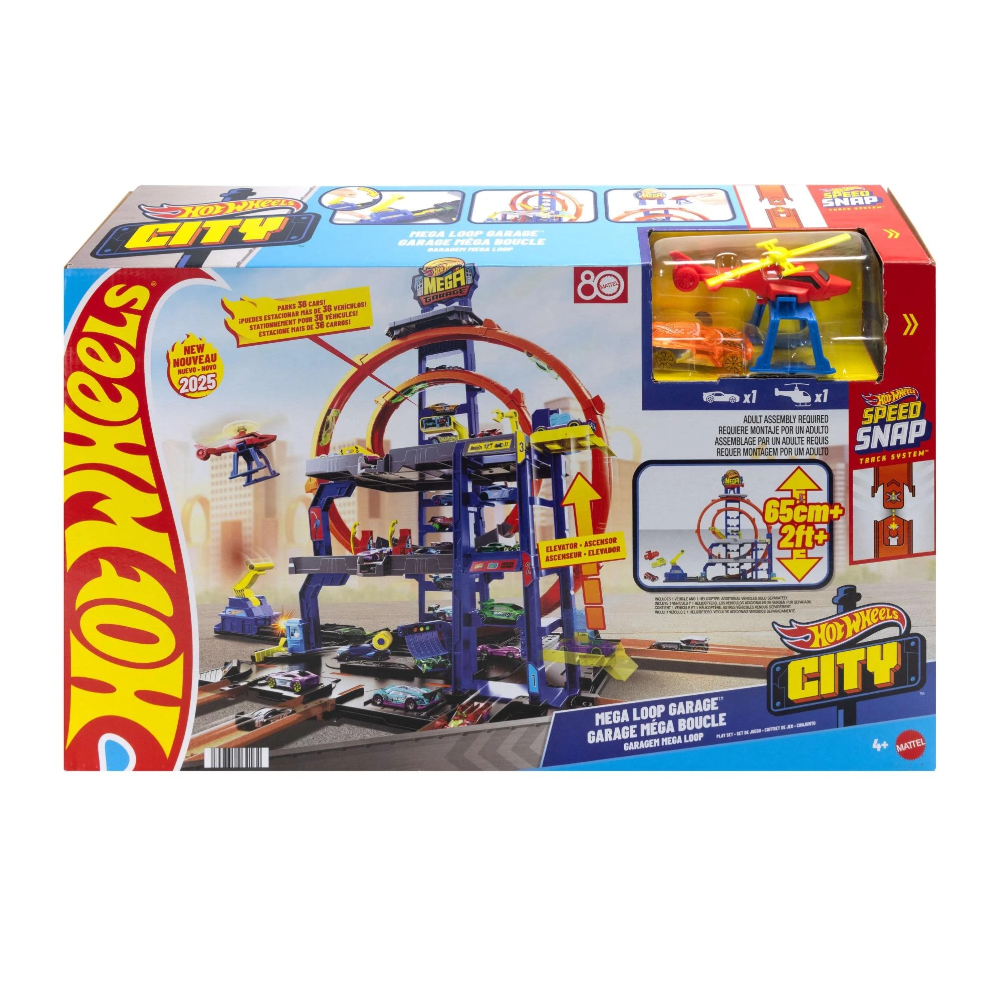 1 Hot Wheels Mega Loop Garage Playset, 1 of 6