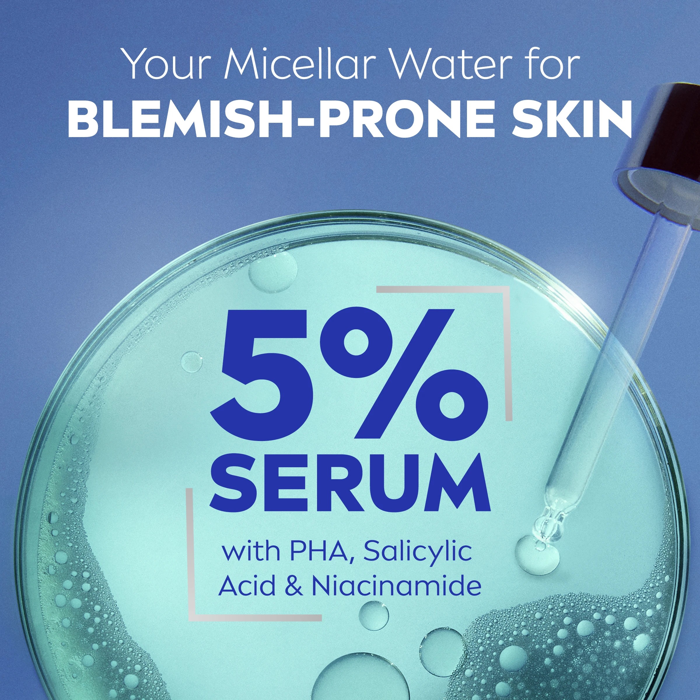 6 Nivea Derma Skin Clear Micellar Water 400ml - 5% Serum with PHA, Salicylic Acid and Niacinamide, 6 of 10