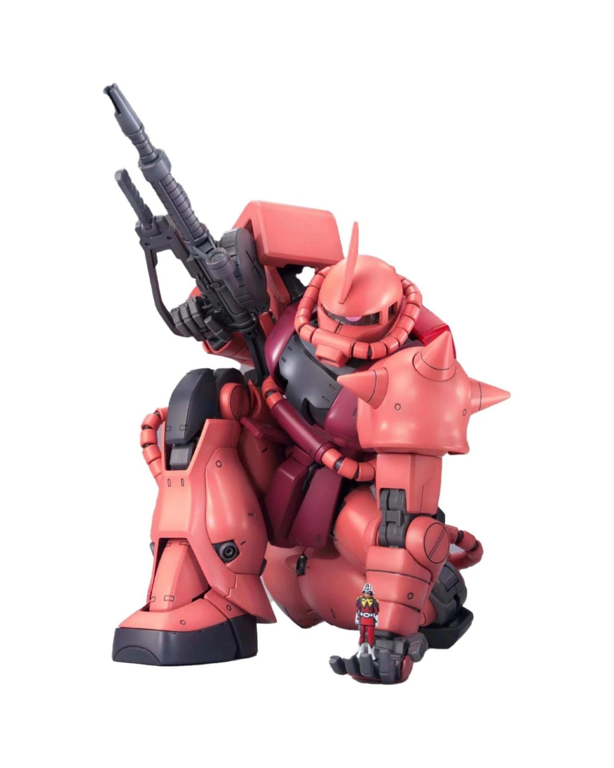 7 Bandai Gundam MG MS06S Char's Zaku Ver2.0 1/100 Model Kit, 7 of 9