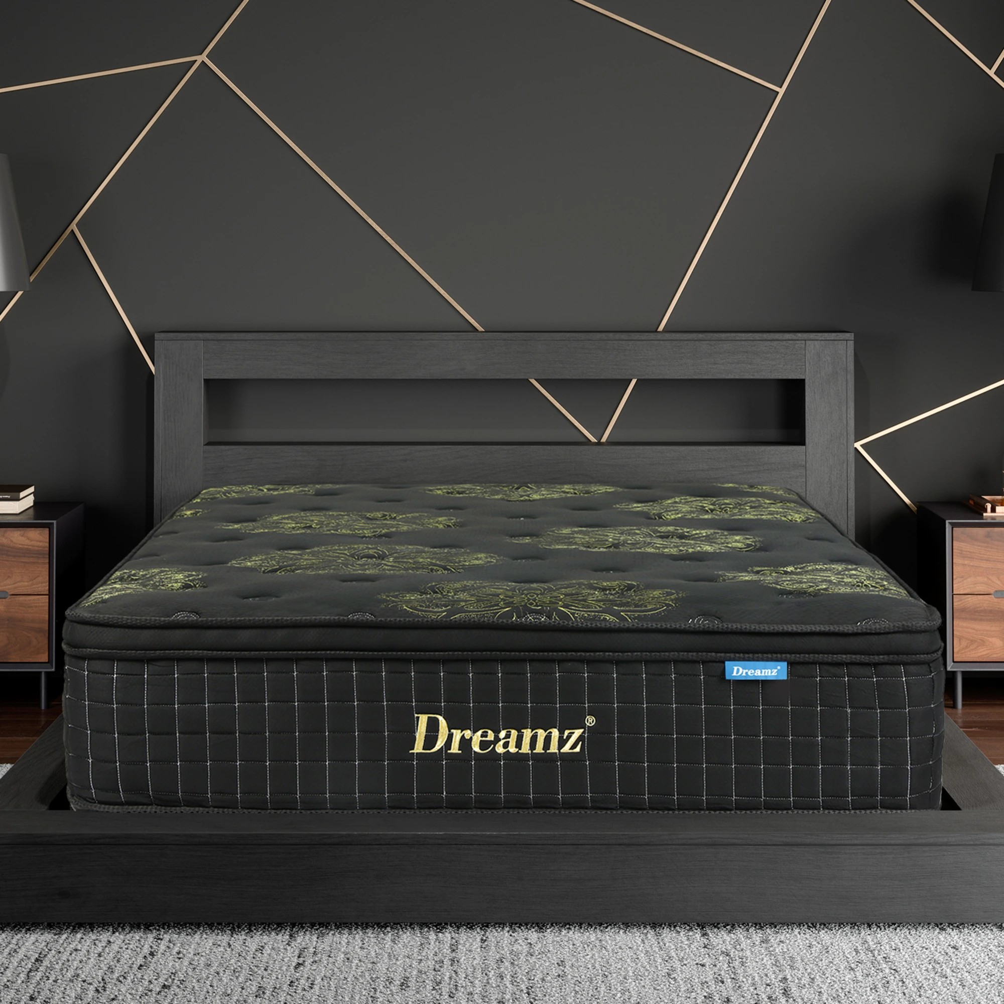 8 Dreamz King Mattress Pocket Spring 34CM Egg Foam Medium Firm Hybrid Comfort Bed - King Bed, 8 of 9