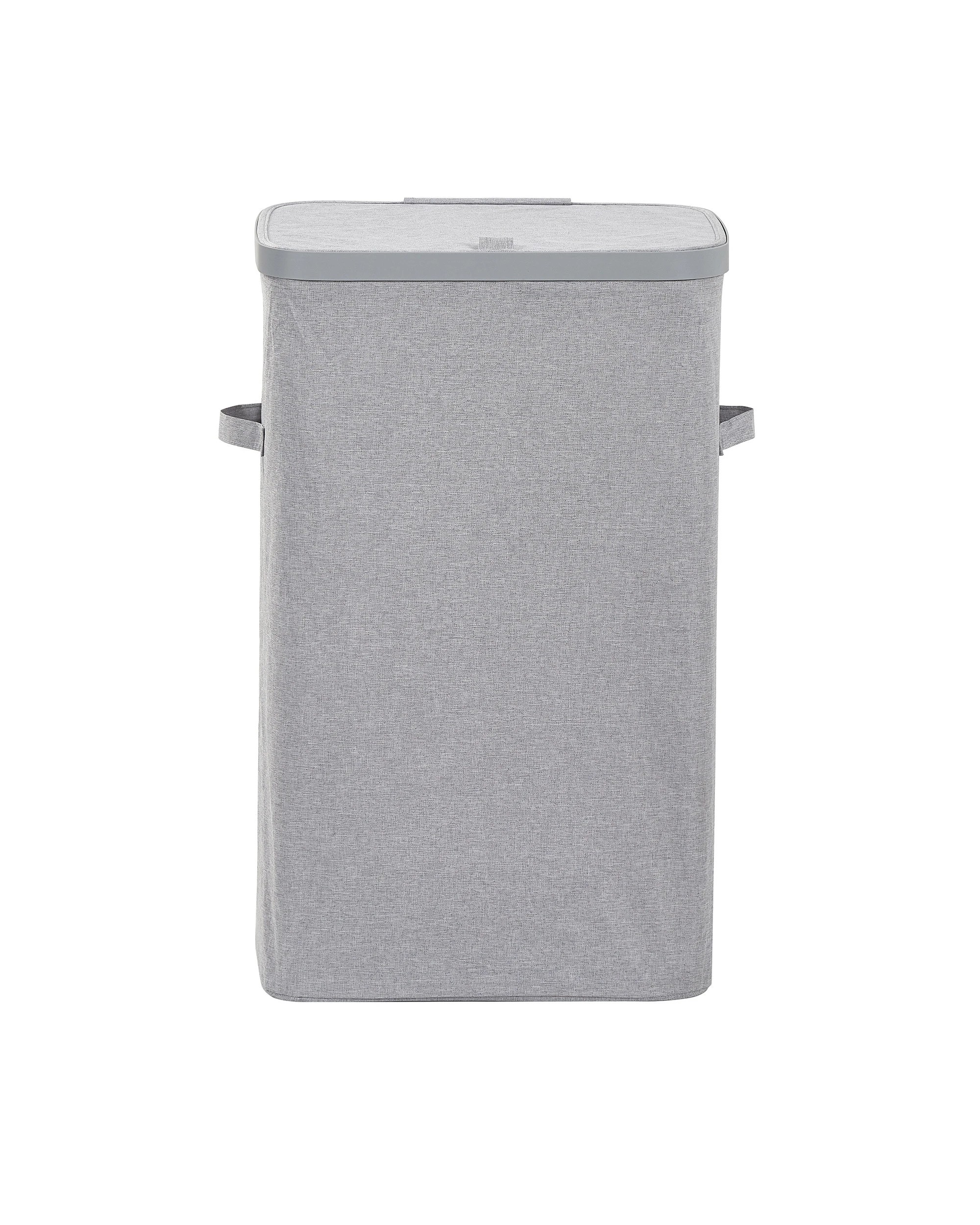 9 Sherwood Voyager Laundry Hamper 60L Faux Linen 42x32x67cm - Grey, 9 of 9