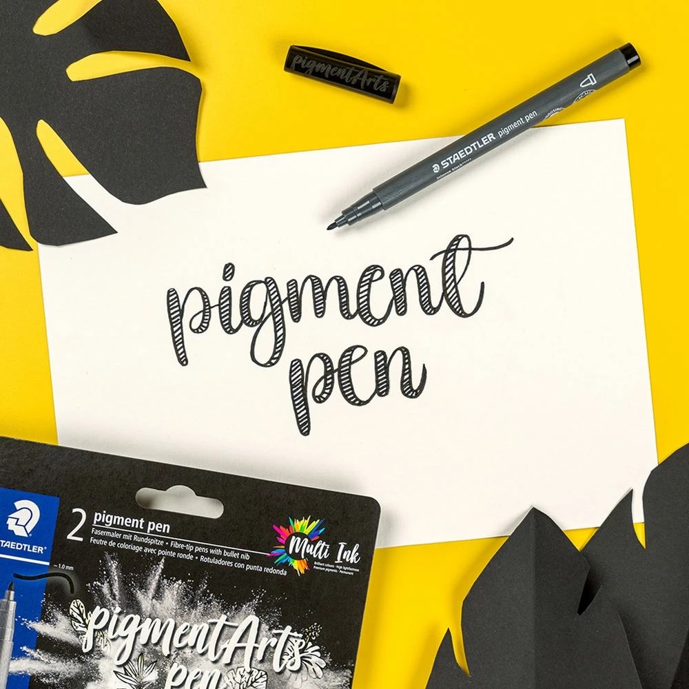 4 Staedtler Mars Intense Black Pigment Art Pens 4 Pack, 4 of 6