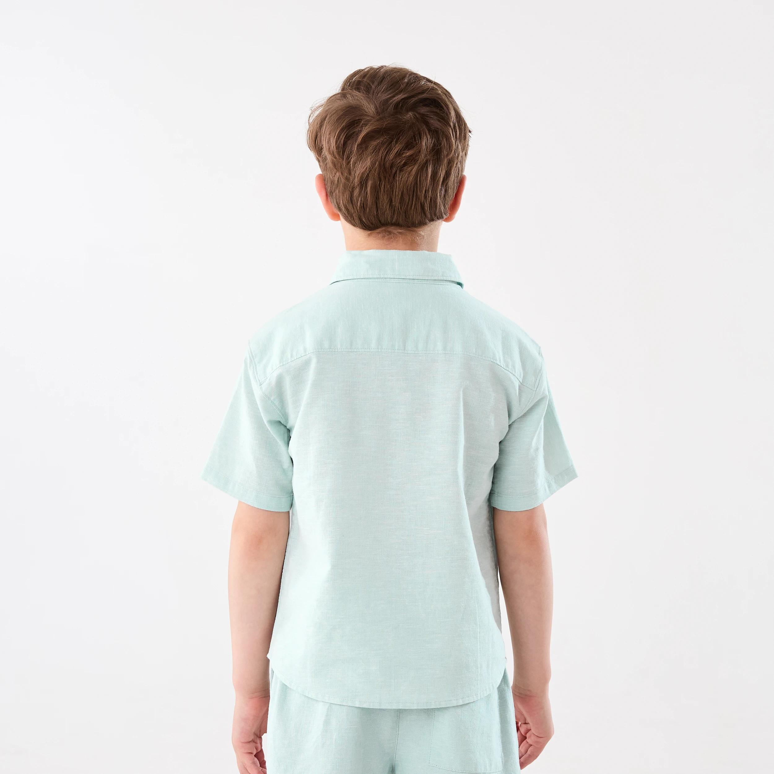 2 Linen Blend Shirt DUSTY EGGSHELL, 2 of 7