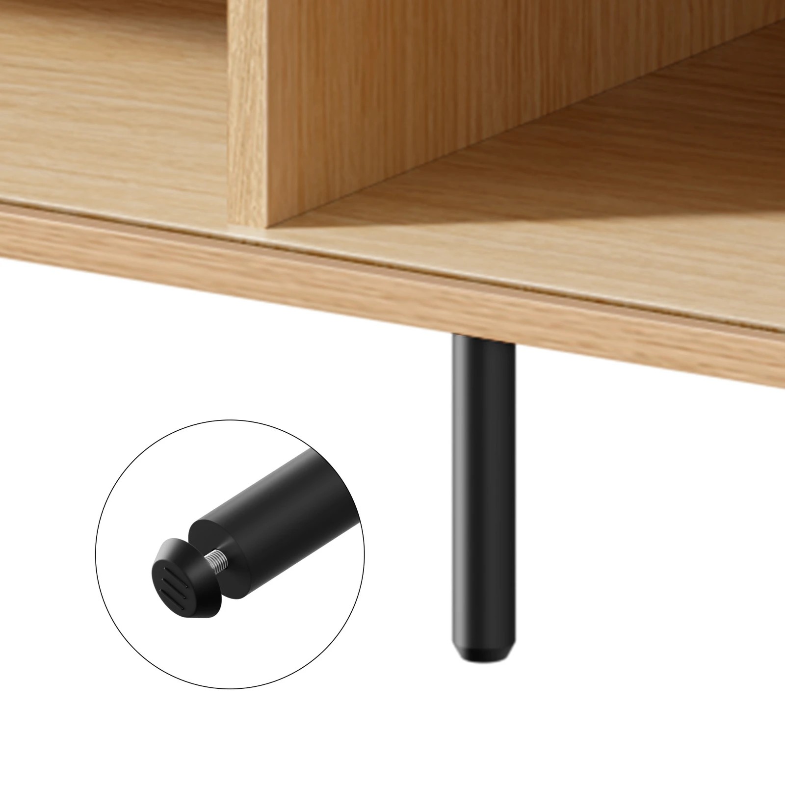 10 Alfordson TV Cabinet 160cm Entertainment Unit Stand Tambour Sliding Doors  - Oak, 10 of 10