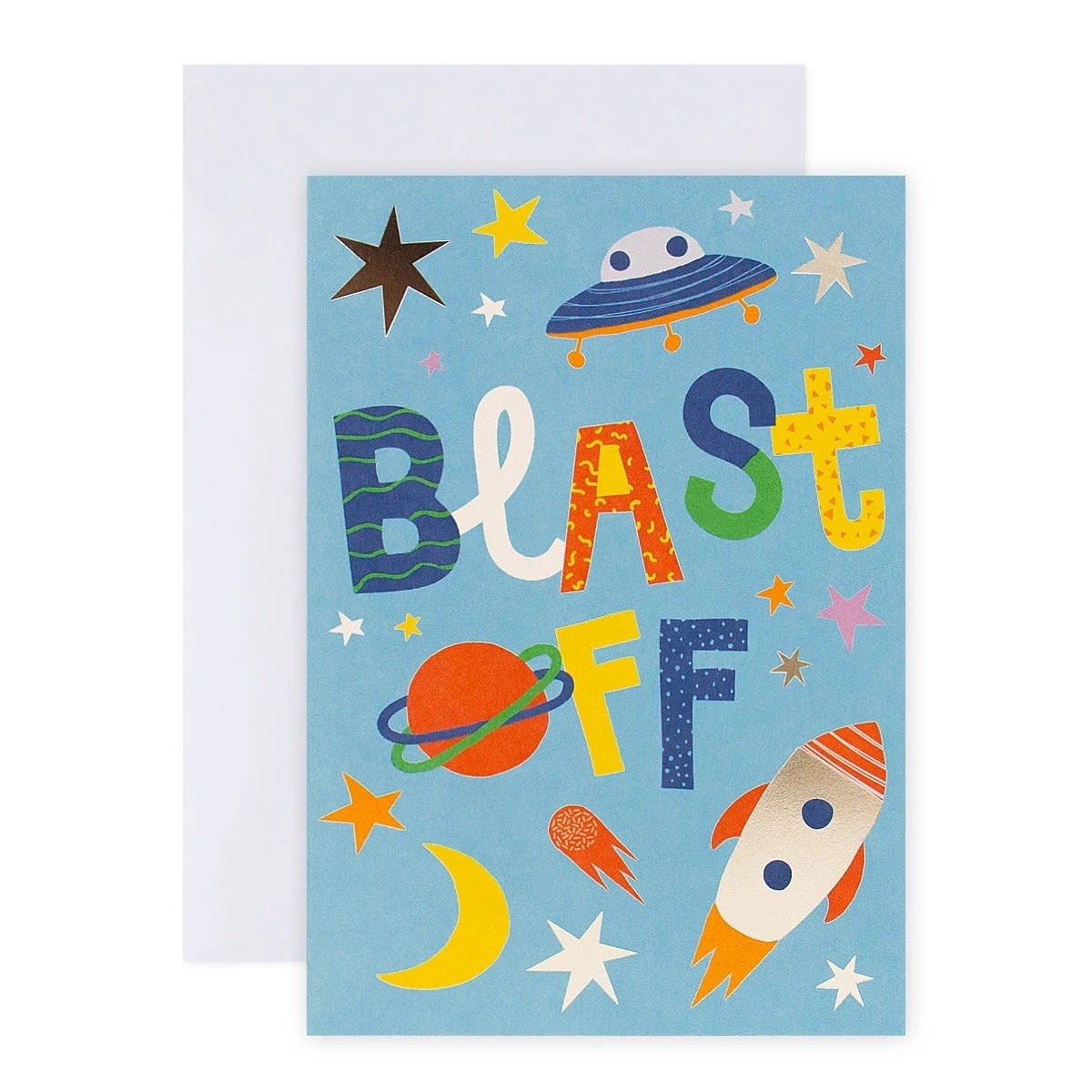1 Hallmark Birthday Card - Outer Space, 1 of 3