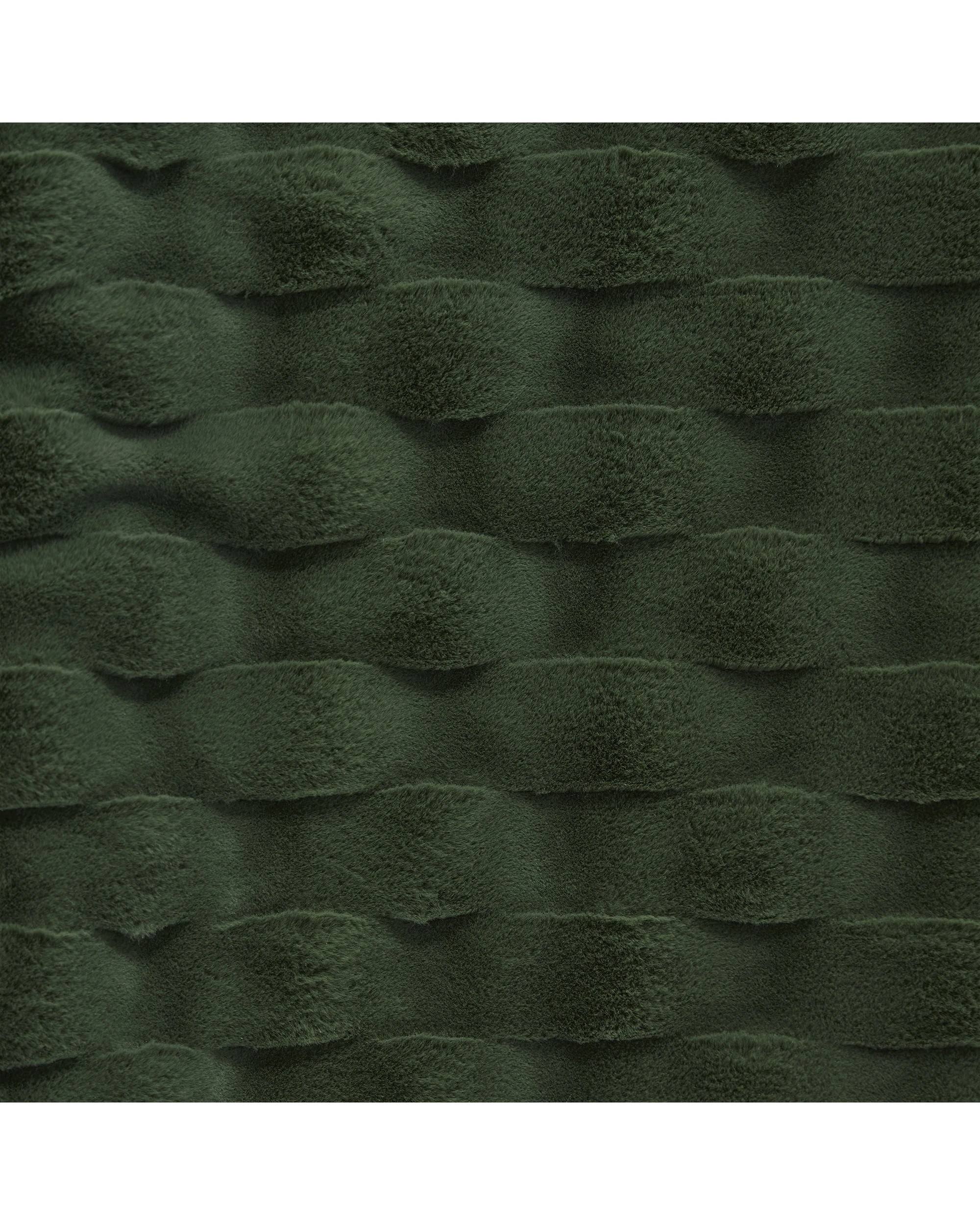 3 Dreamaker Basketweave Faux Fur Heated Throw 180x200cm - Olive, 3 of 10