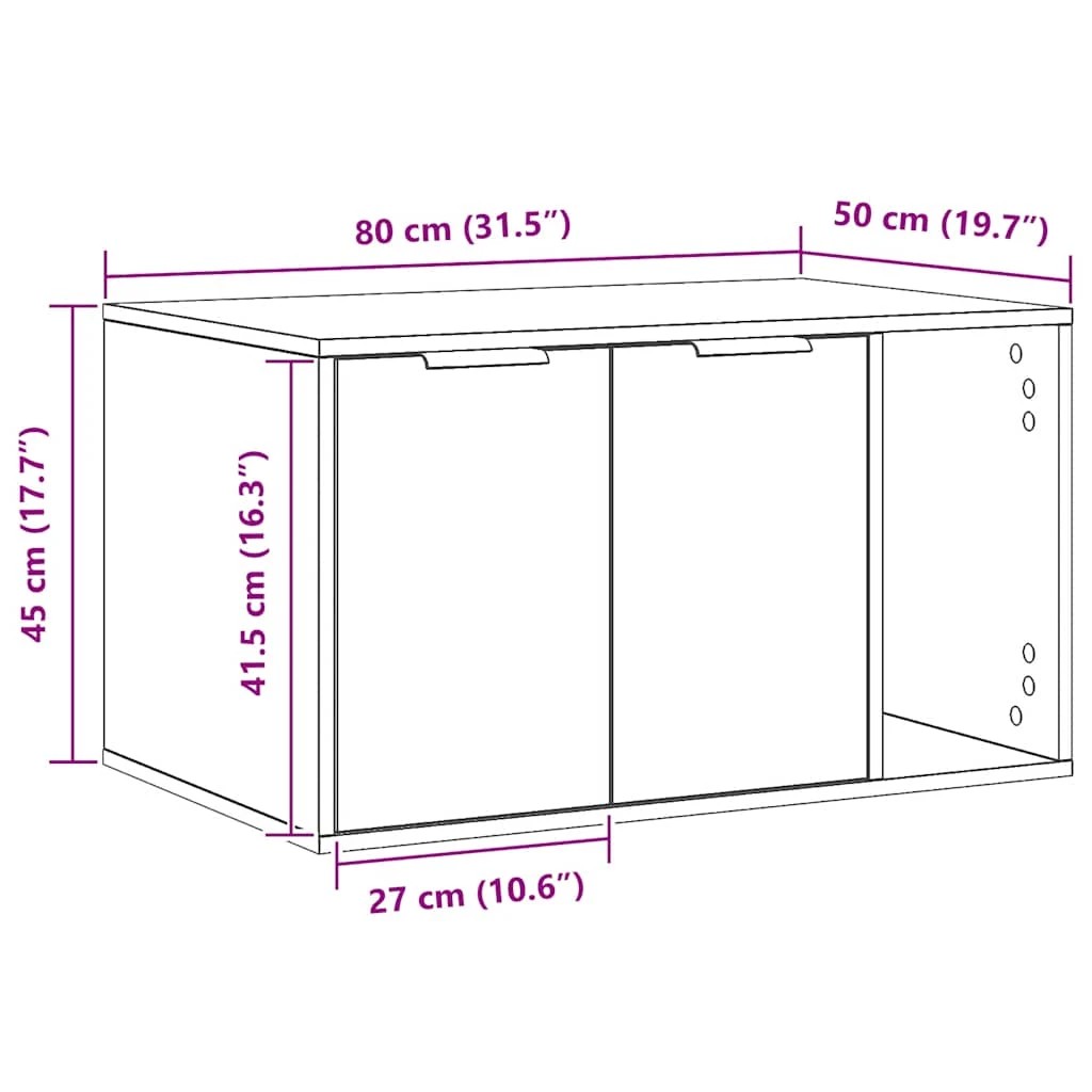 10 Vidaxl Cat Litter Box Furniture - Brown, 10 of 10