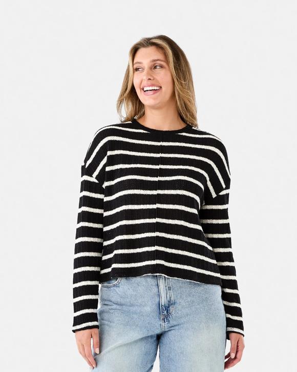 Long Sleeve Textured Top
