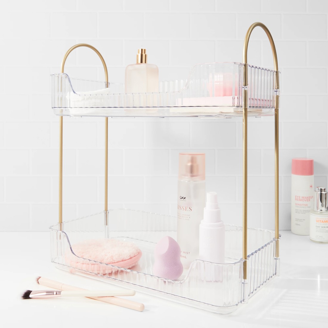 1 2 Tier Bathroom Organiser, 1 of 8