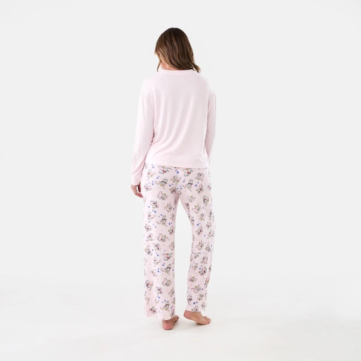 3 Dumbo License Long Sleeve Top and Pants Pyjama Set Dumbo Ydg, 3 of 7
