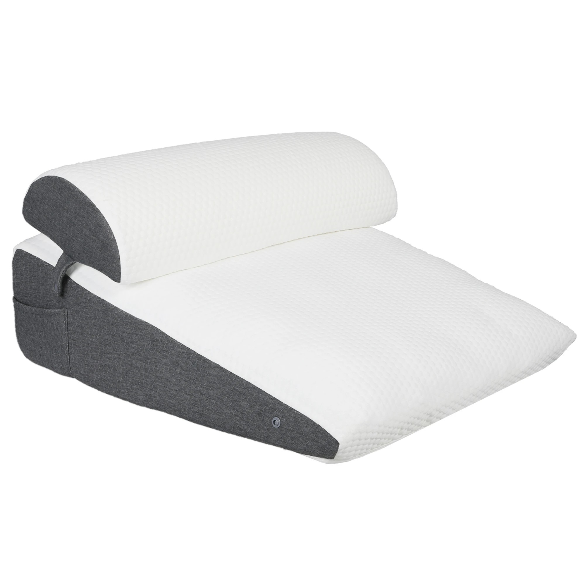1 Dreamz Memory Foam Wedge Pillow Bed Back Neck Support Leg Raiser Cushion, 1 of 9
