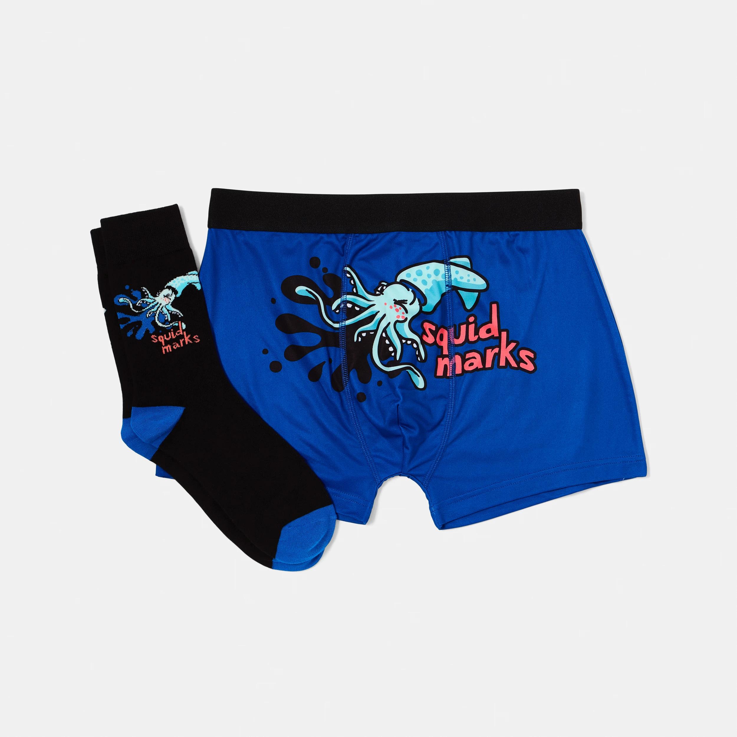 1 Trunks and Socks Set SQUID MARKS, 1 of 8