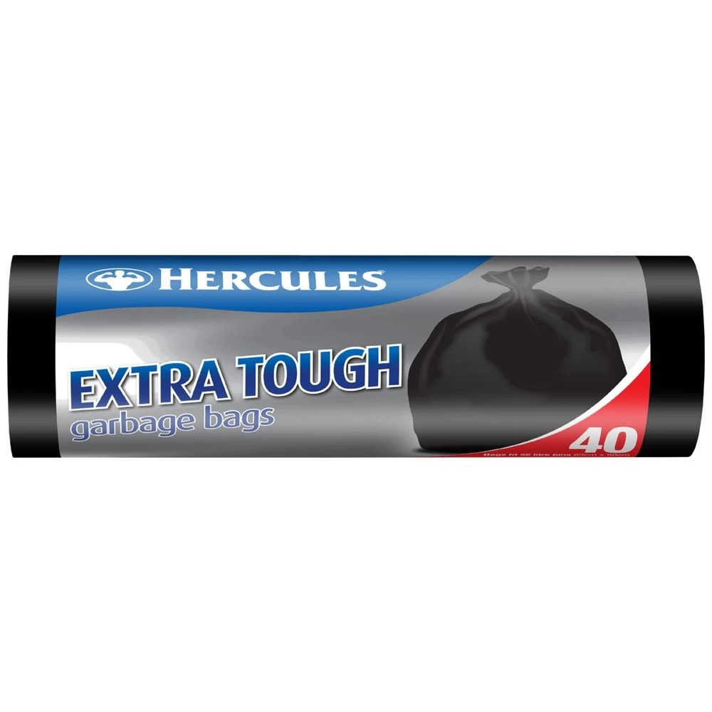 2 Hercules Extra Tough Garbage Bags XL 56L 480Pk, 2 of 2