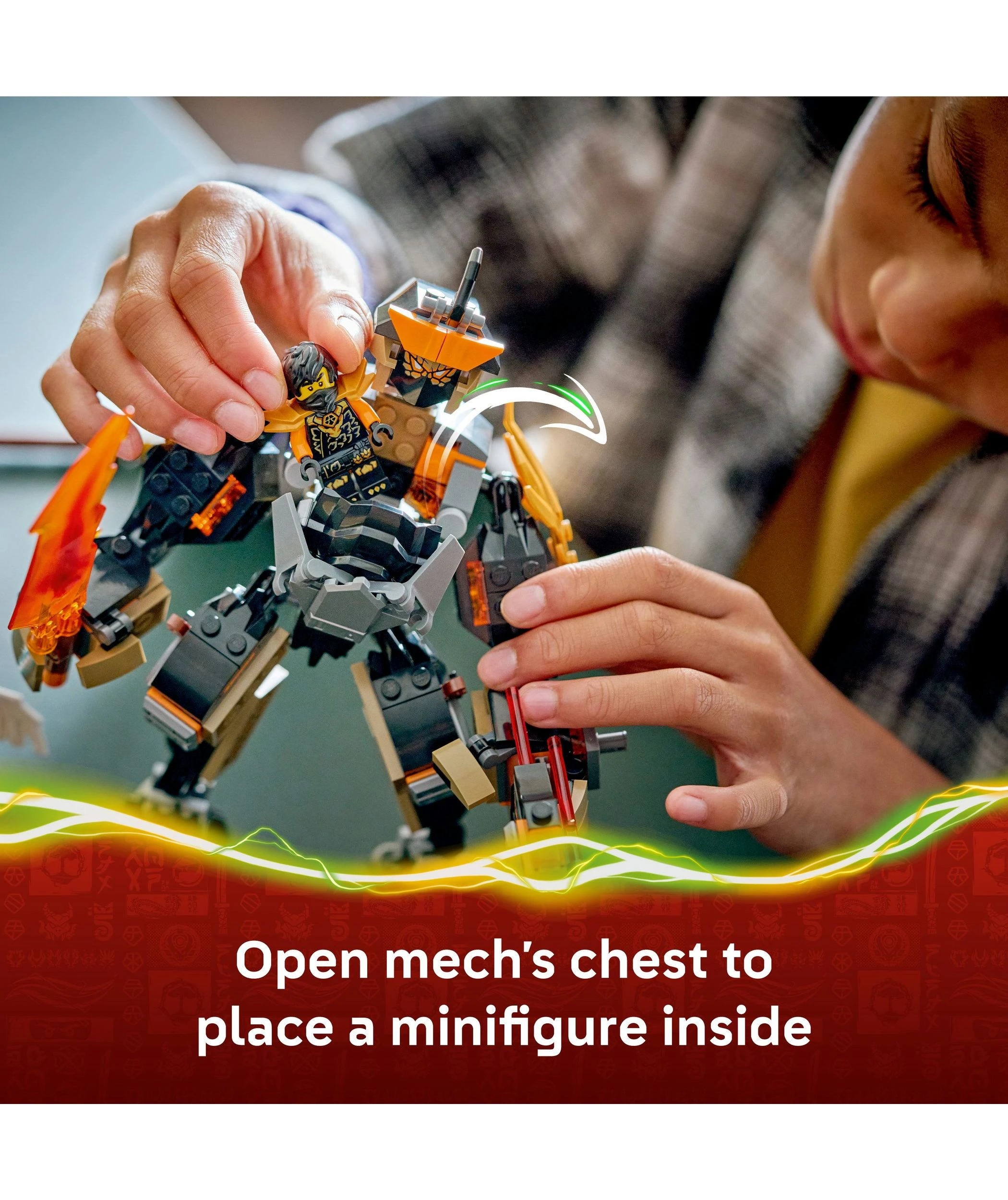 4 LEGO NINJAGO Cole's Mission Mech & Dragon Zane 71854, 4 of 10