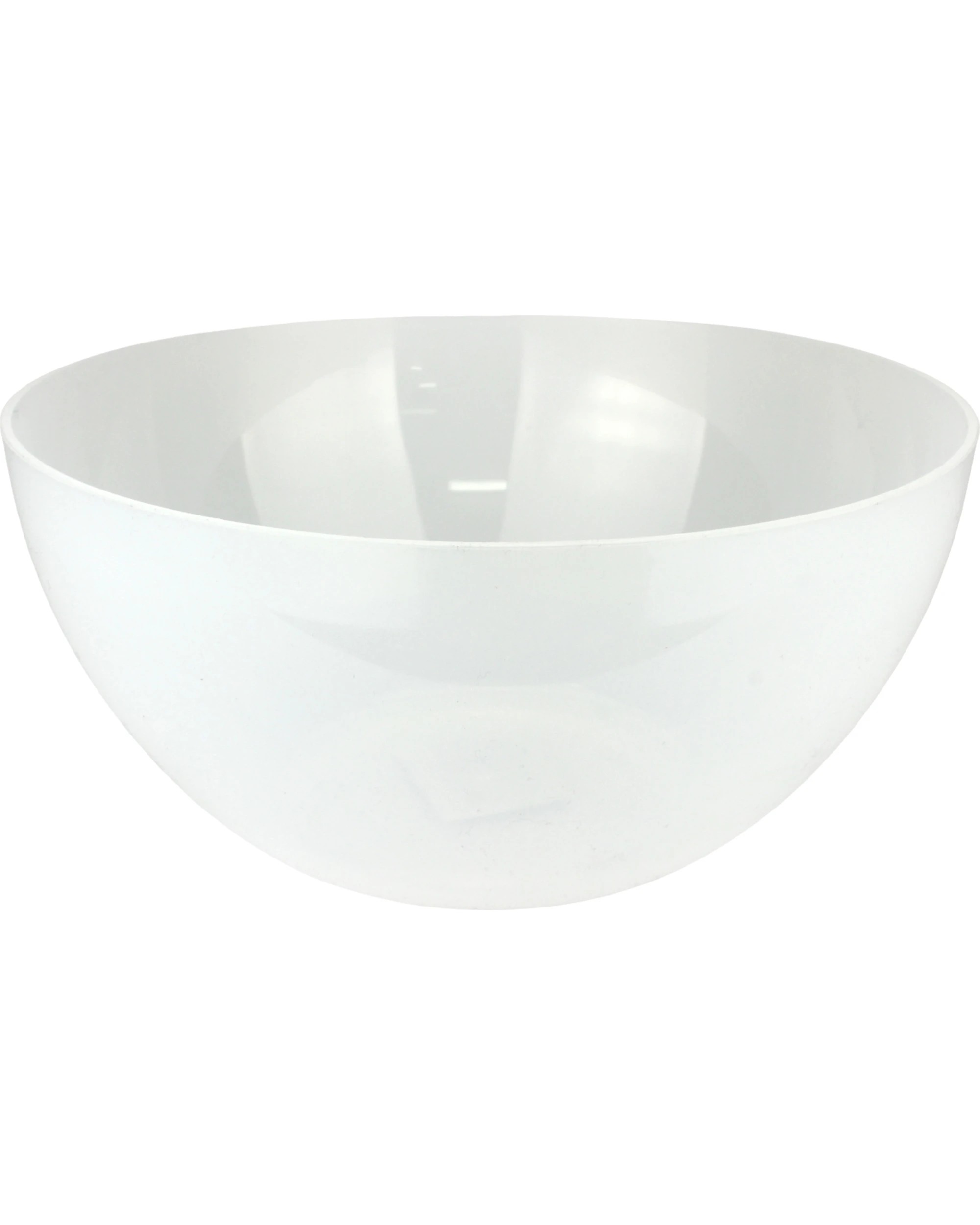 1 Alpen Frosted Round Plastic Serving Bowl 25cm - White, 1 of 2