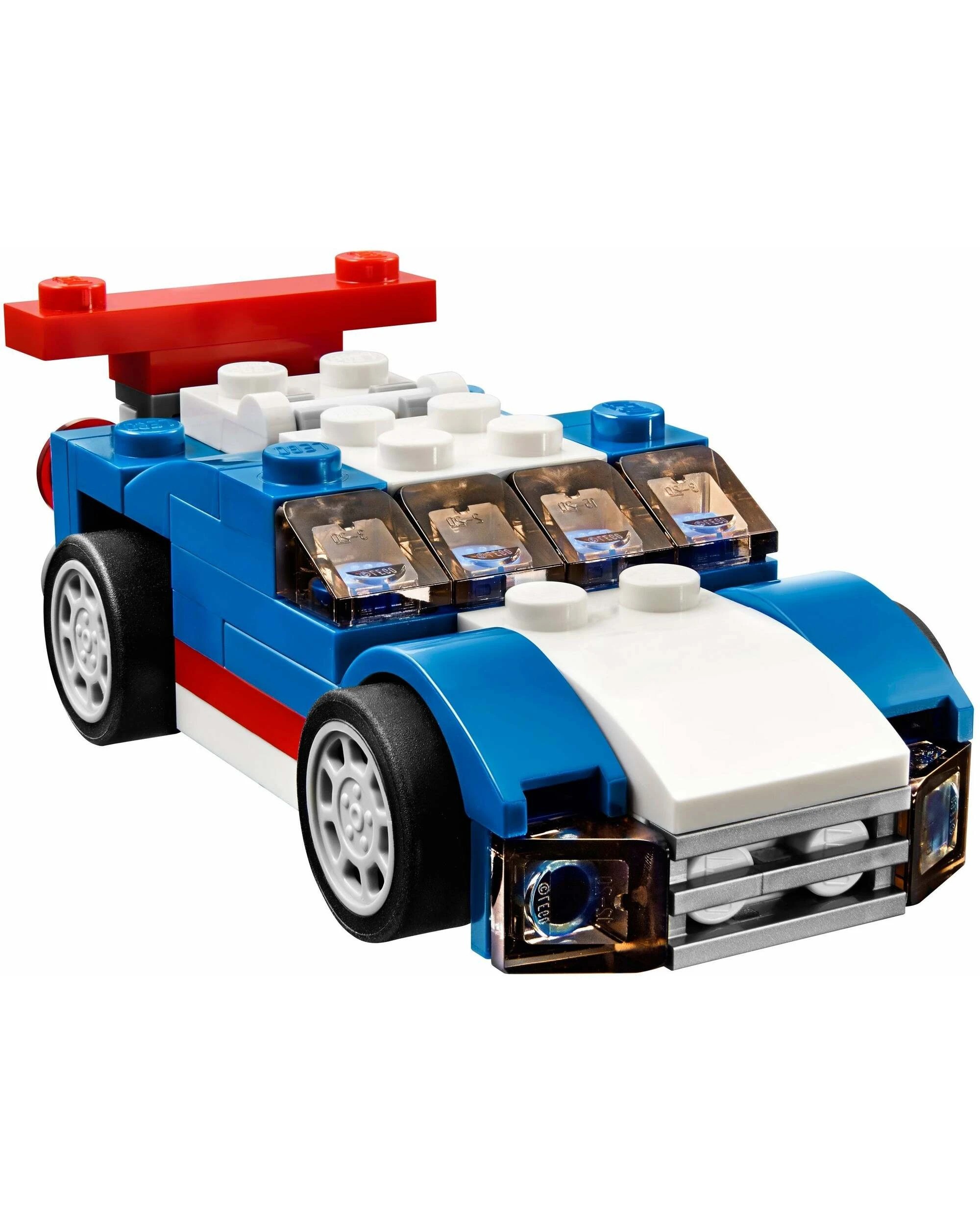 2 LEGO 31027 Blue Racer 3-in-1 Sports Car, Snowplow, Buggy, 2 of 5