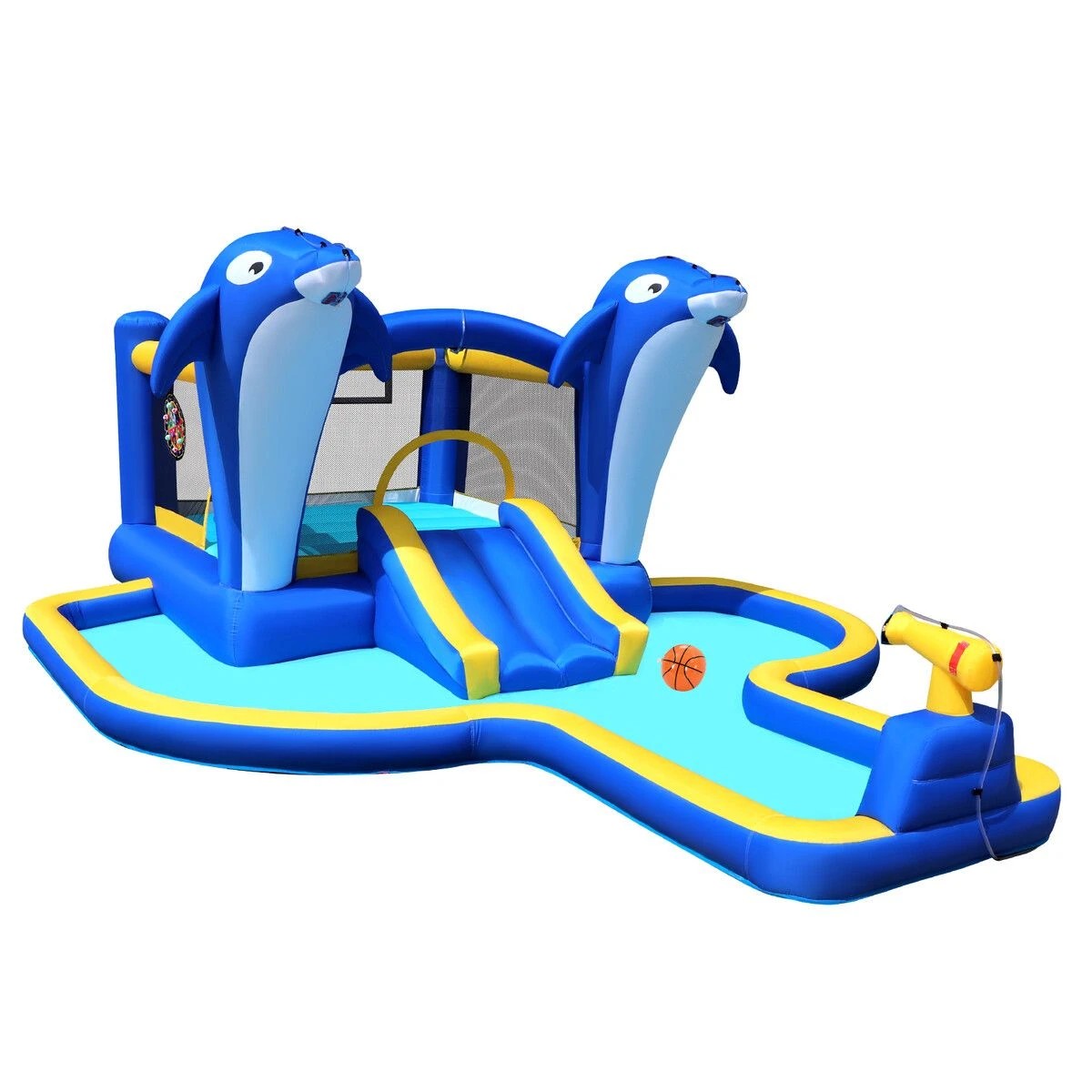1 Kidbot Inflatable Water Park Blow Up Slide Bouncy Castle Bouncer, 1 of 4
