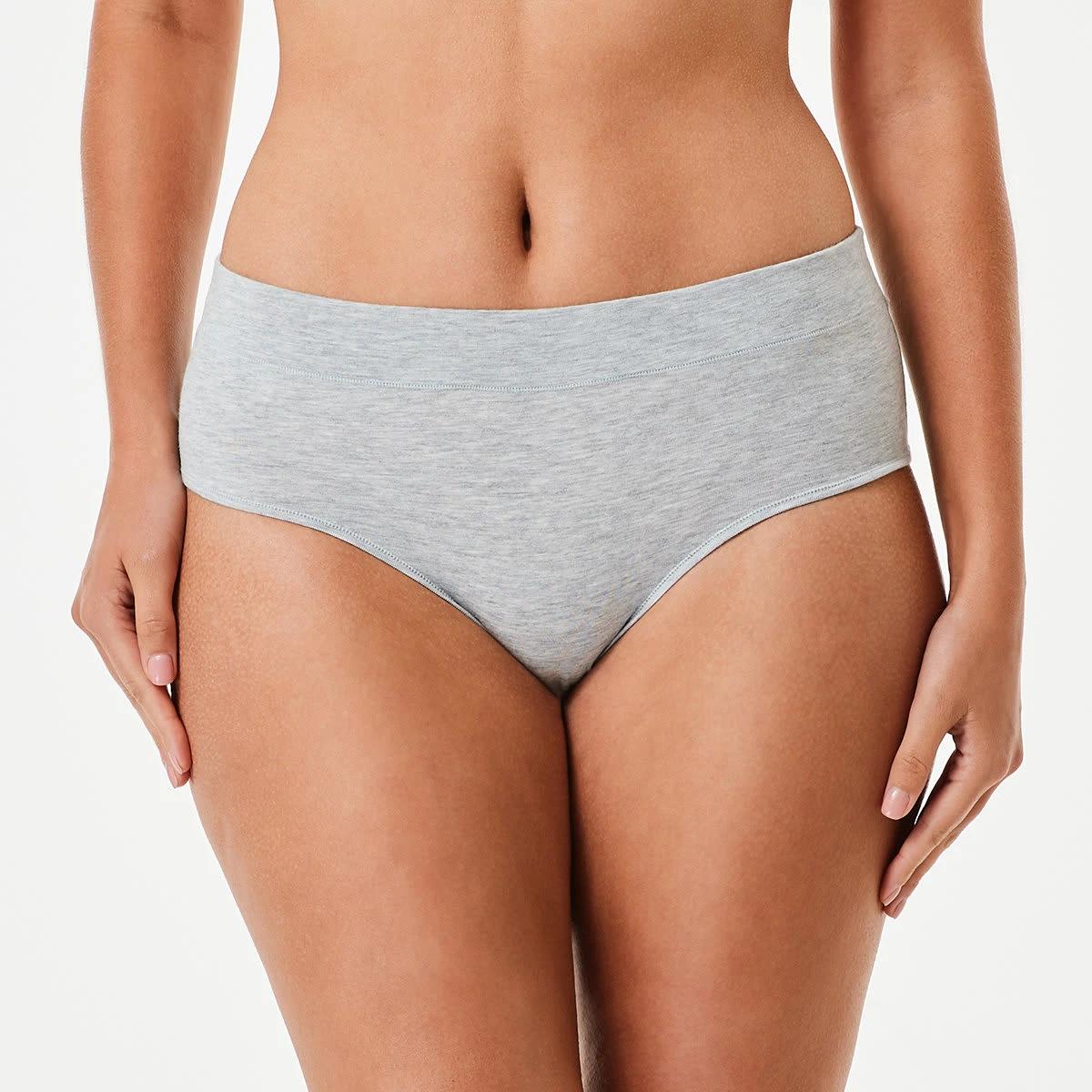 4 3 Pack Bamboo Blend Midi Briefs SMOKY GREEN, SILVER MARLE, SHADOW NAVY, 4 of 8