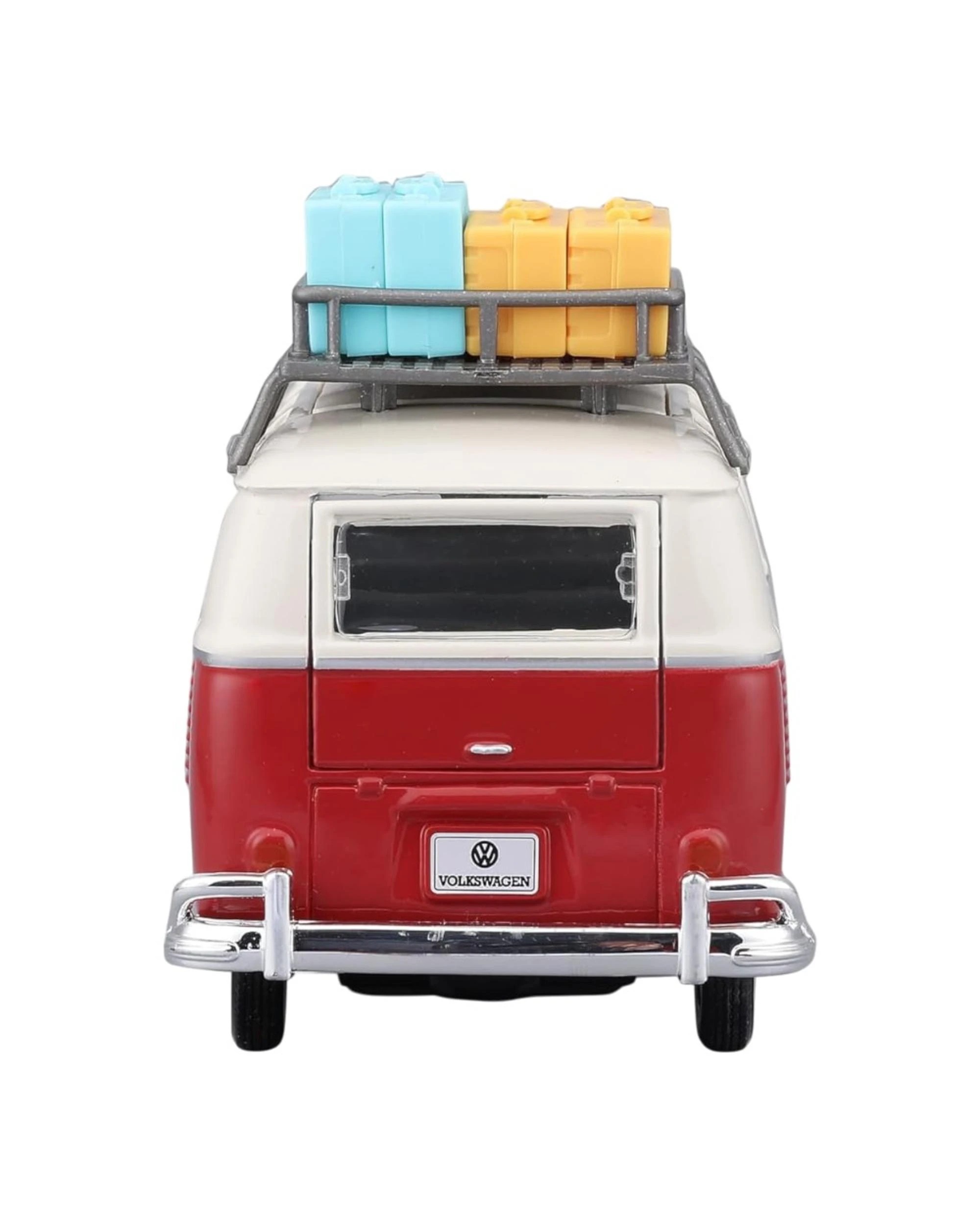 6 Maisto Special Edition Volkswagon Van Samba with Rooftop Rack and Accessories 1:24 Scale Model Car, 6 of 7