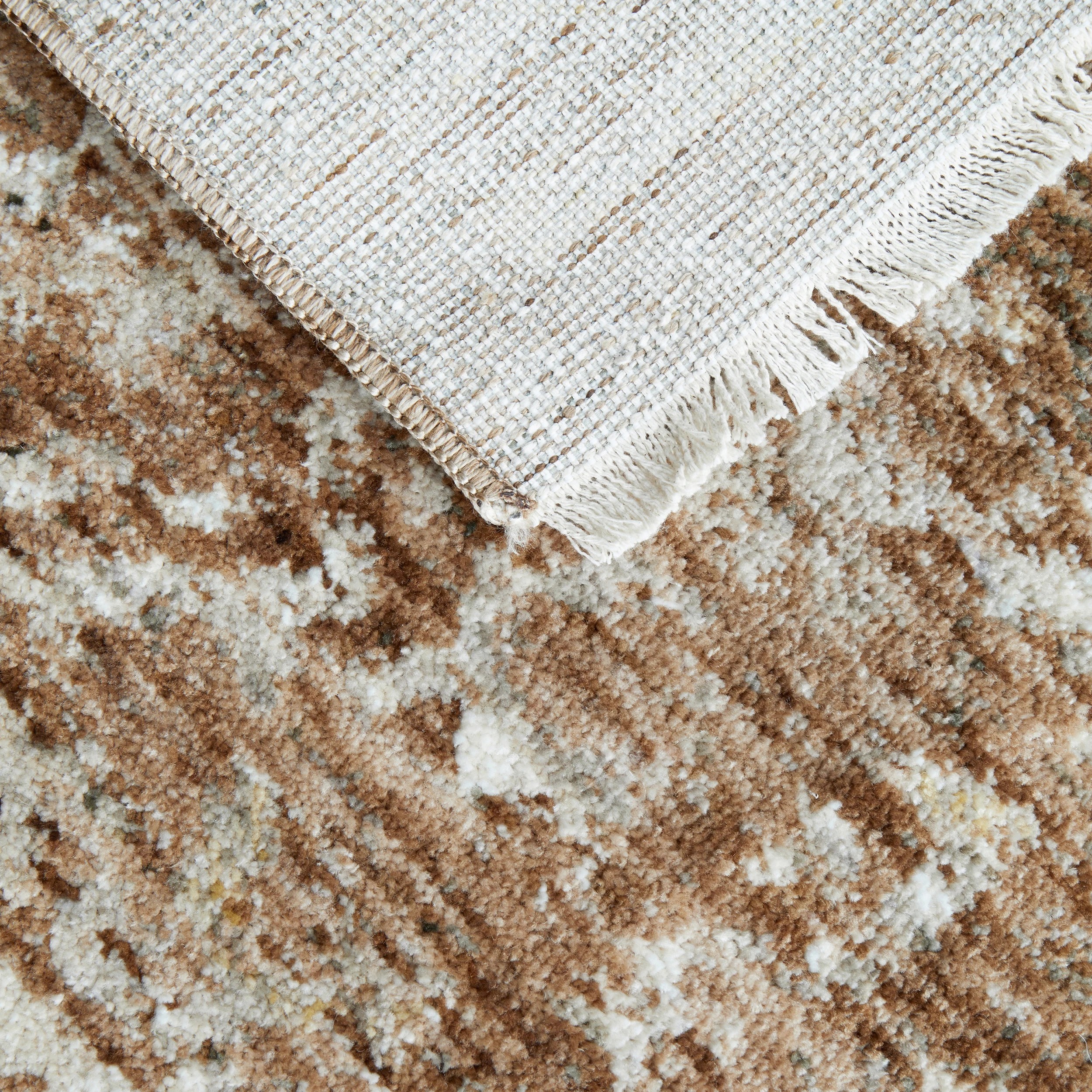 6 Common Ground Rugs Aegean Alvin 400x80cm - Large Runner Rug - Brown, 6 of 8