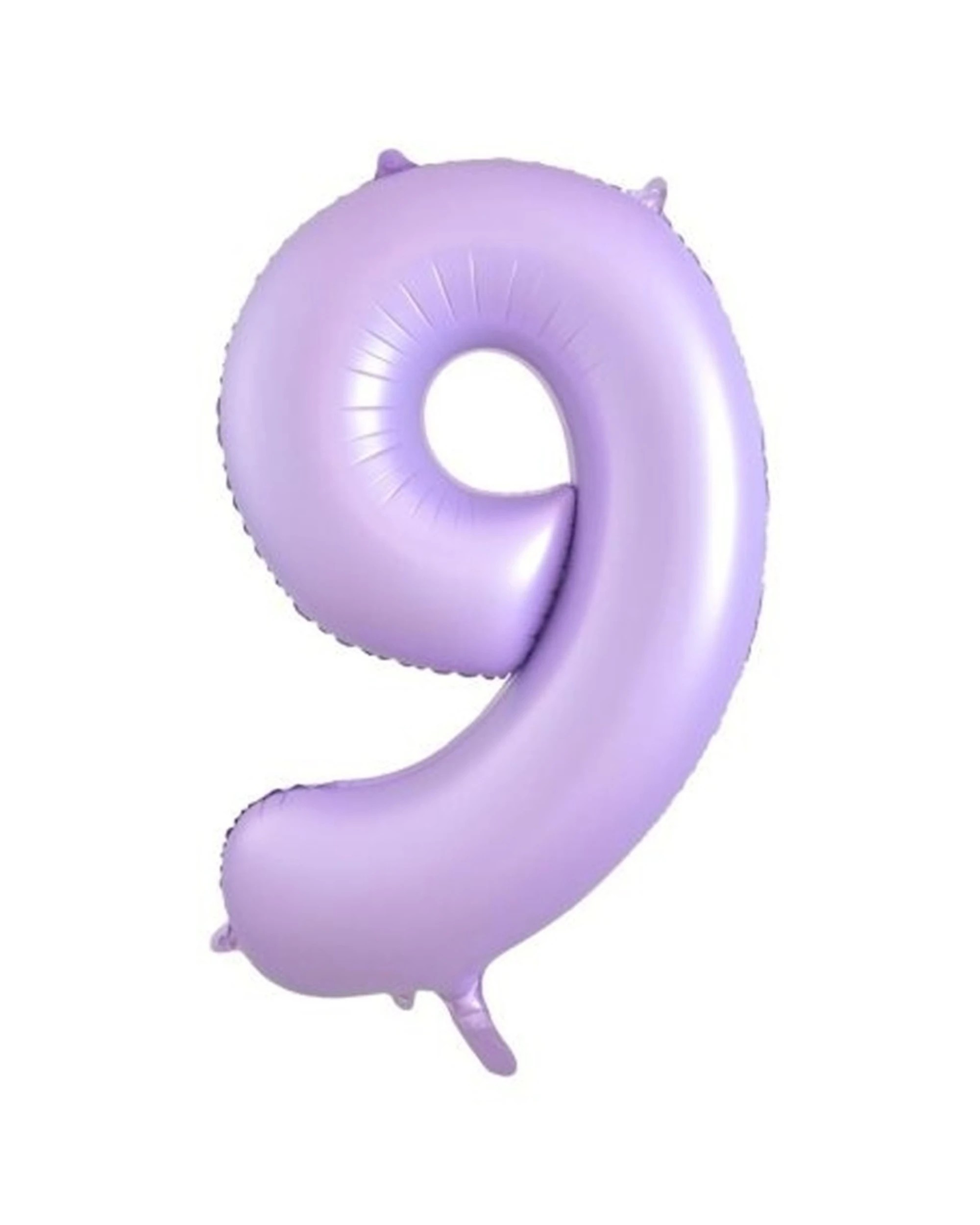 1 Alpen Decrotex Foil Balloon Number 9 Party Decoration 34 Inches Pastel Lilac - Purple, 1 of 1