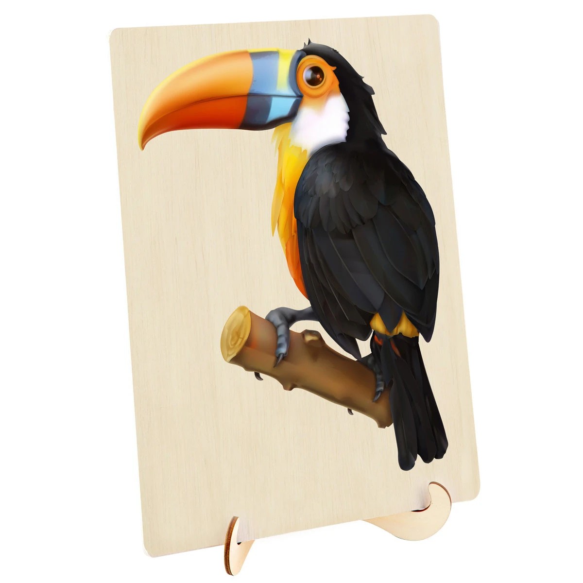 2 Puzzle Master 135 Piece Wooden Jigsaw Puzzle, Toucan (A3 Series), 2 of 4