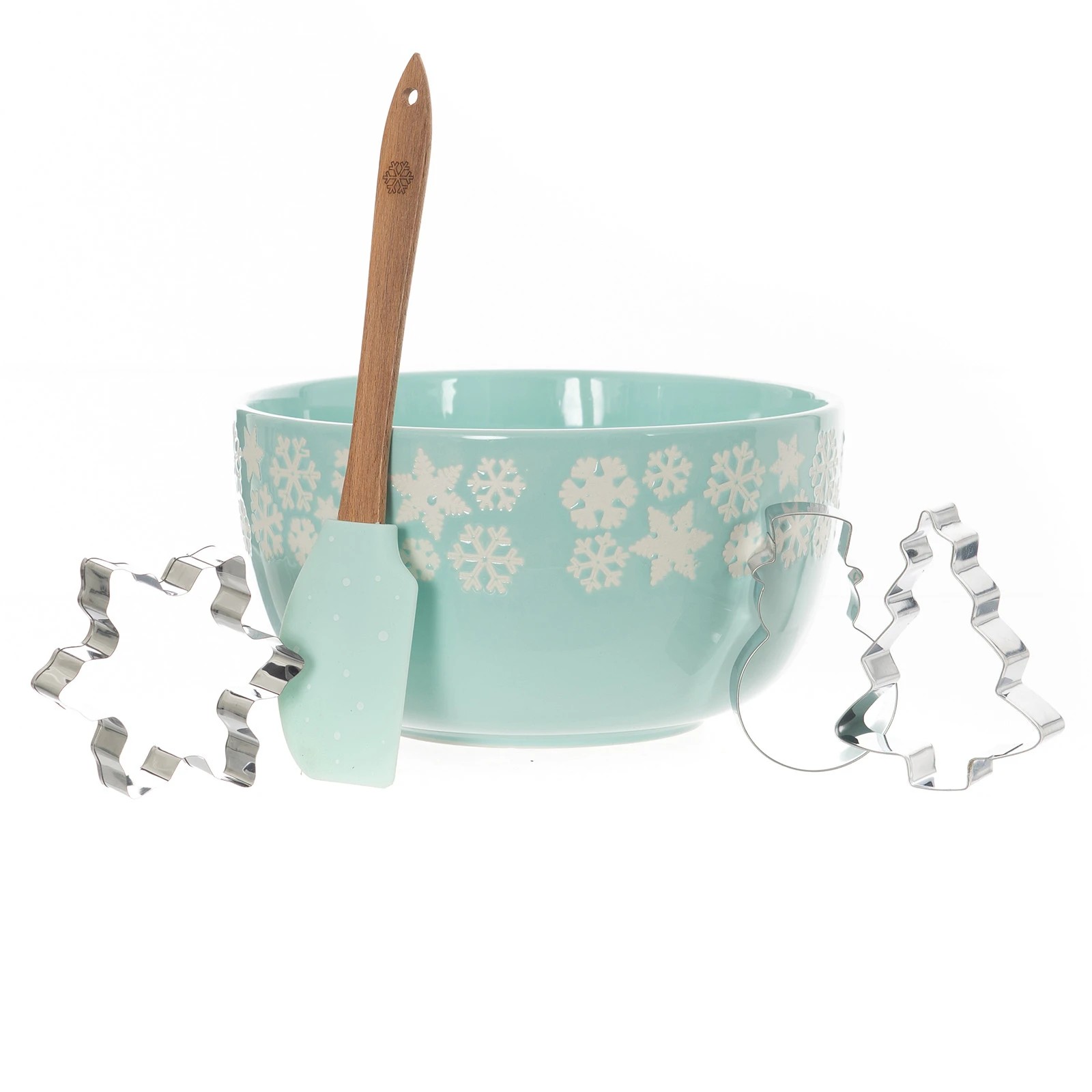2 Bread and Butter Electroplate Icy Snowflake Mini Mix Bowl Set - Blue, 2 of 4