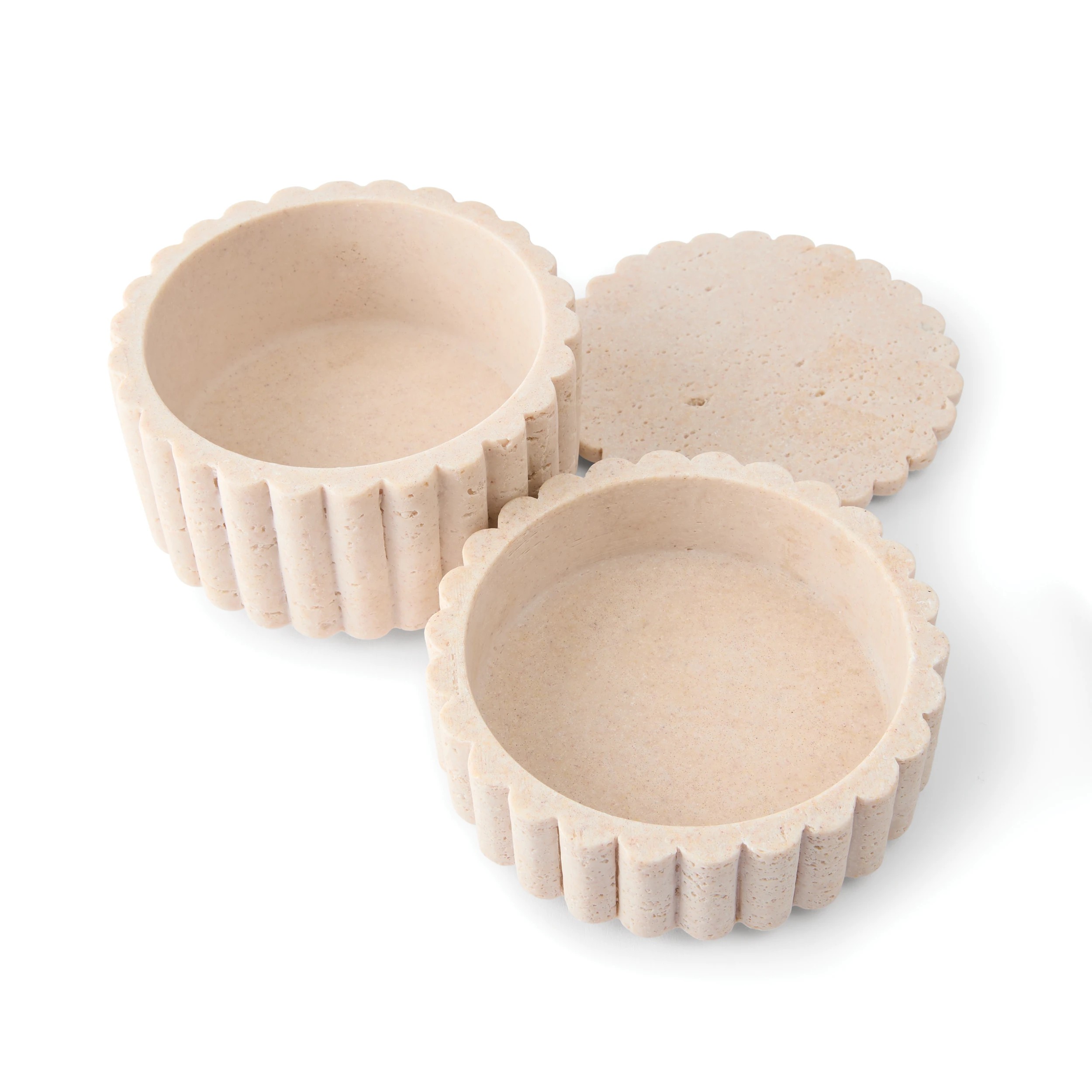 7 Travertine Look Box Set, 7 of 7