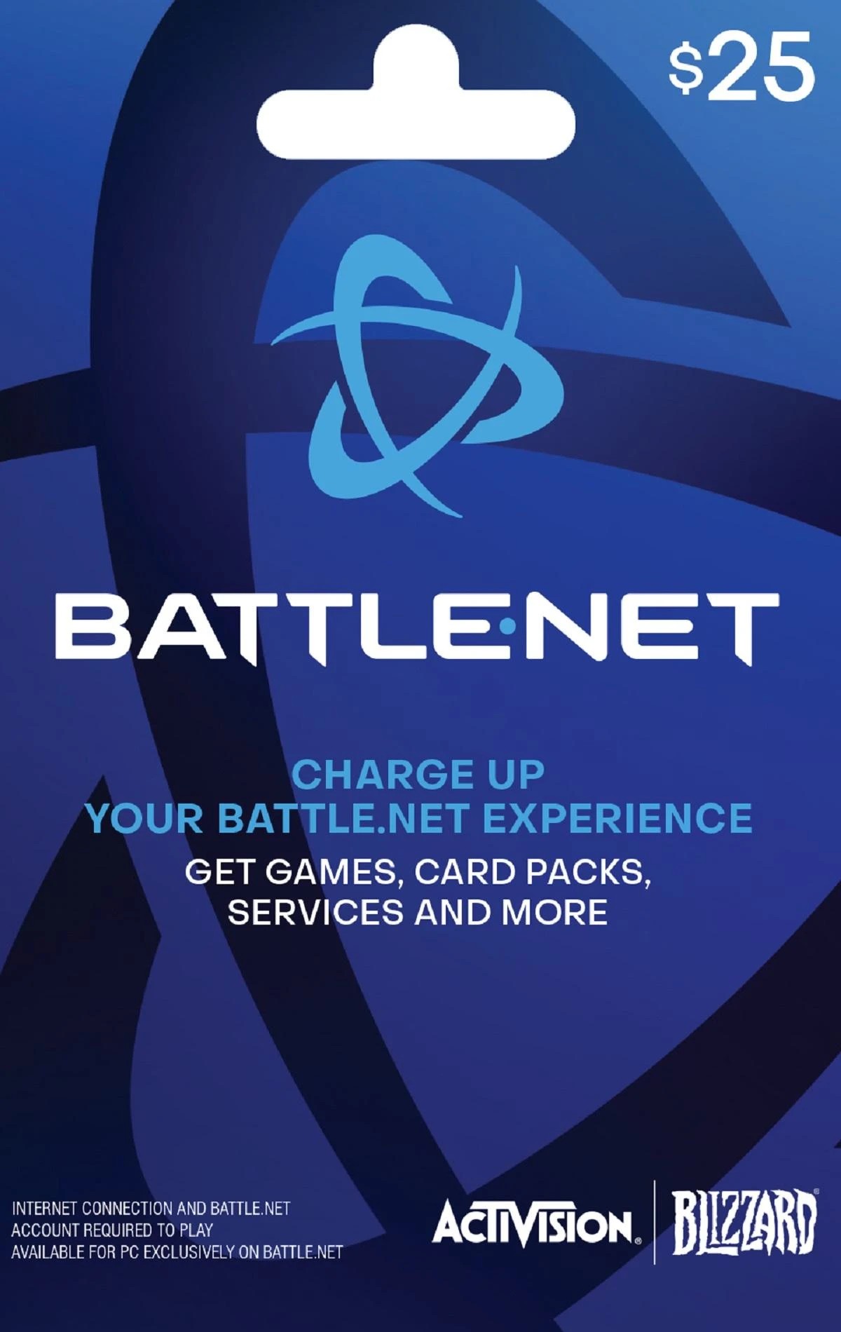 1 Battle.net Activision and Blizzard $25 Gift Card