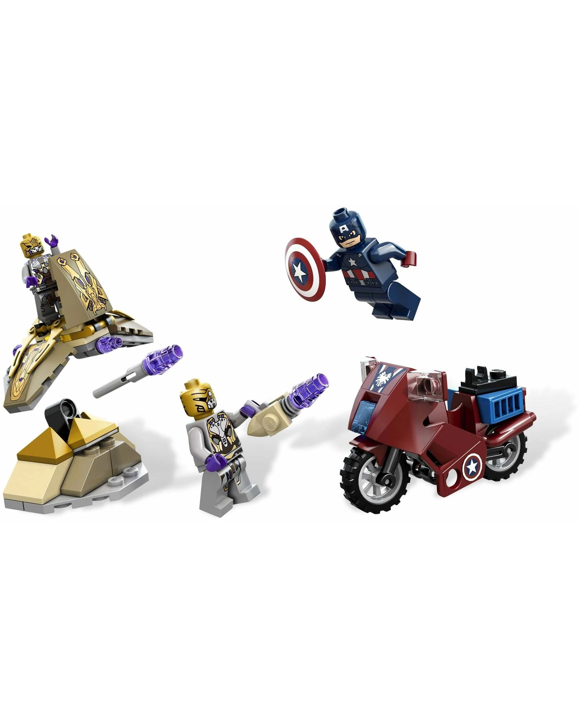 2 LEGO 6865 Marvel Super Heroes  Captain Americas Avenging Cycle, 2 of 3