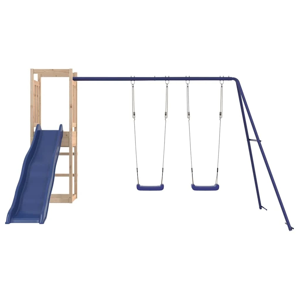 1 vidaXL Outdoor Playset Pine Wood - Brown, 1 of 8