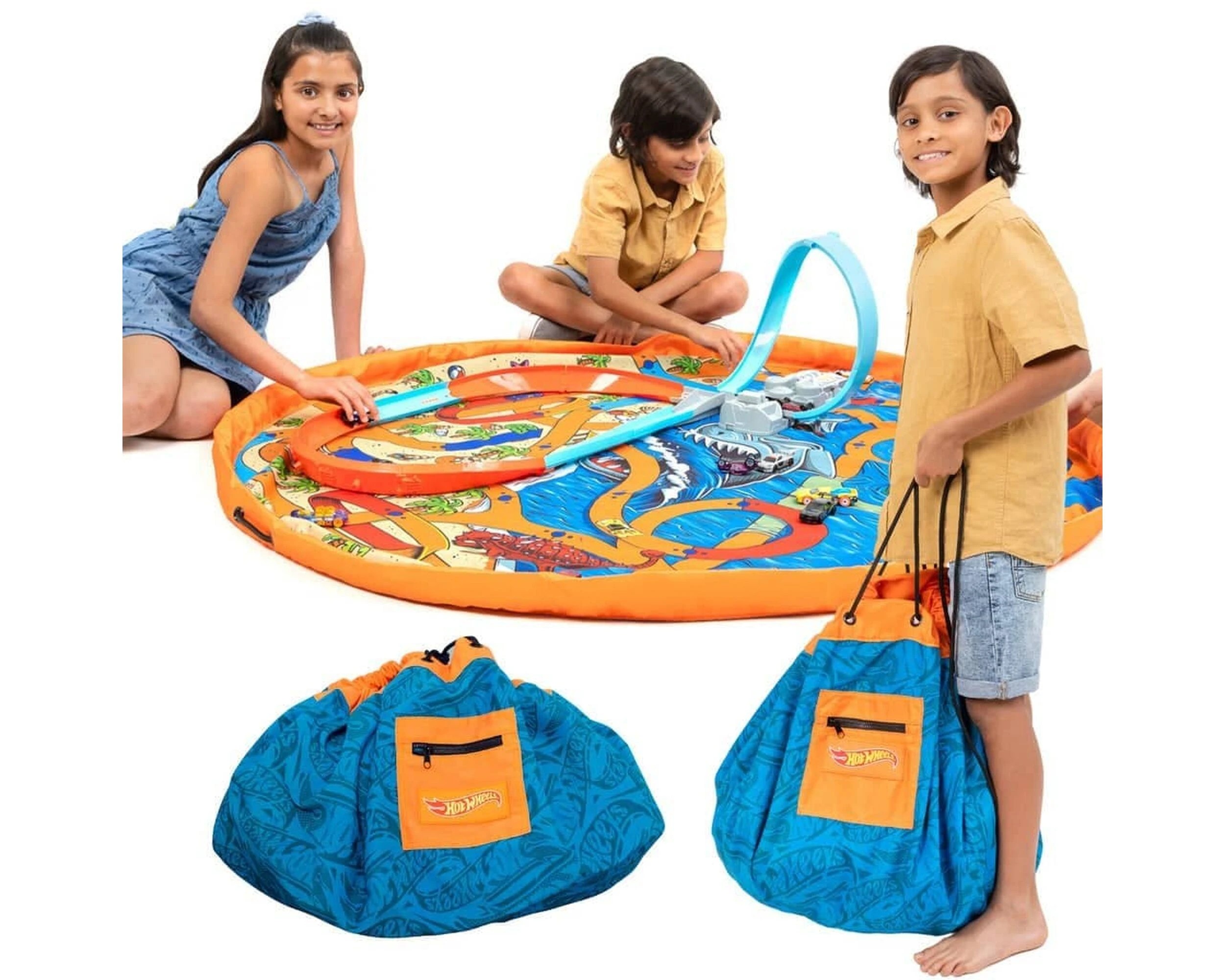 Hot Wheels - Play Pouch Toy Storage Bag & Mat - Kmart