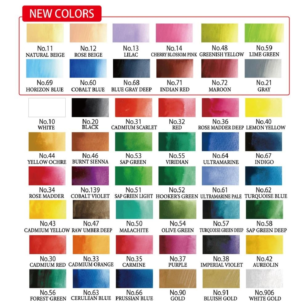3 Kuretake Gansai Tambi Watercolours 48 Pack, 3 of 8