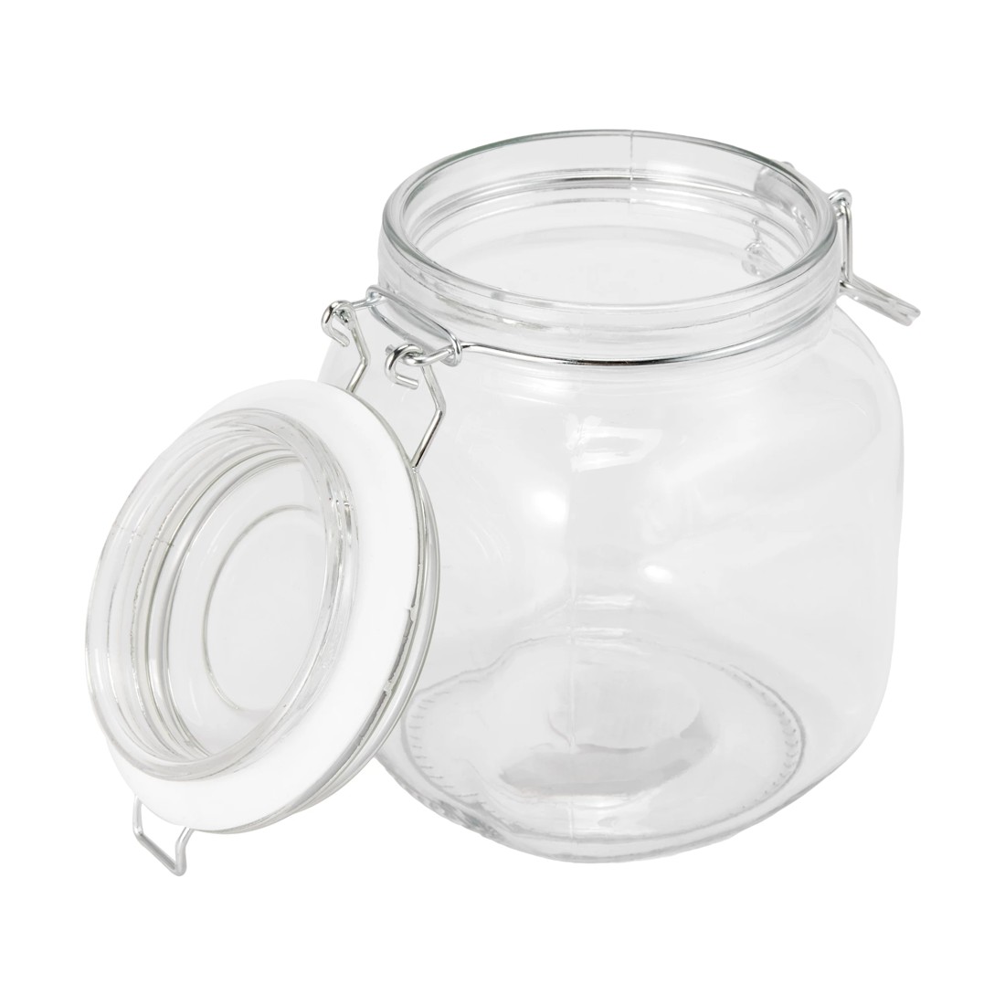 2 1L Clip Lid Glass Canister, 2 of 2