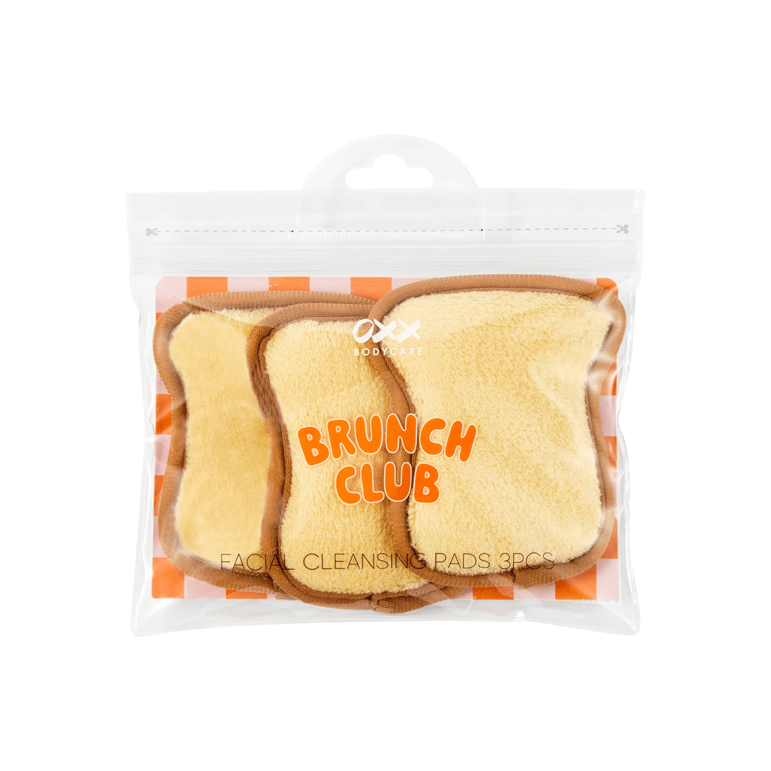 1 OXX Bodycare 3 Piece Brunch Club Facial Cleansing Pads, 1 of 5