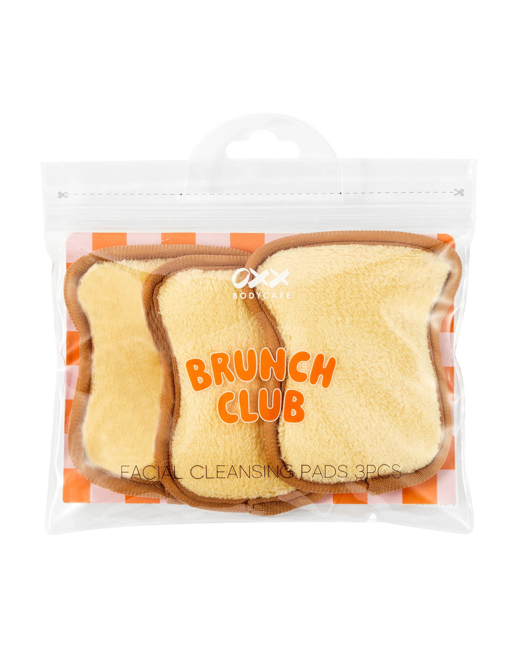 1 OXX Bodycare 3 Piece Brunch Club Facial Cleansing Pads, 1 of 5