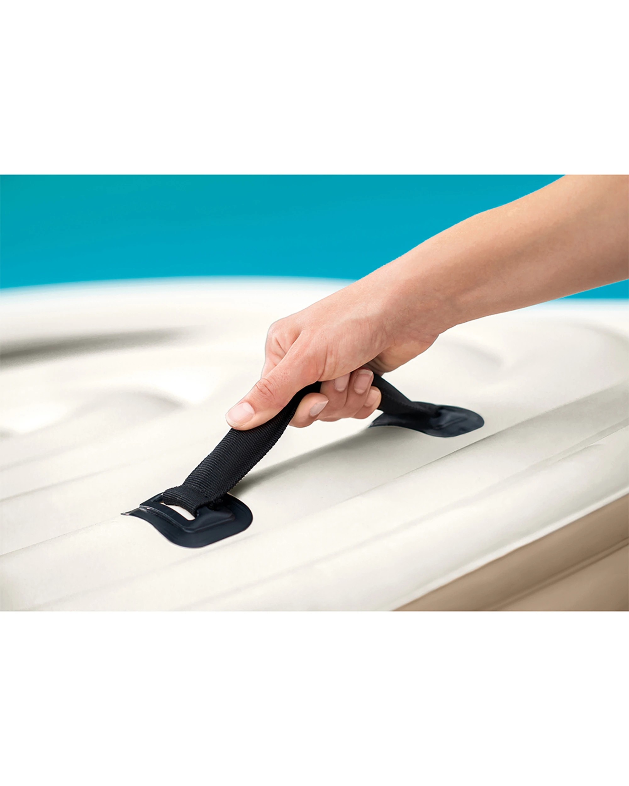 6 Intex Energy Efficient Cover For Inflatable Outdoor Spa - Beige, 6 of 7