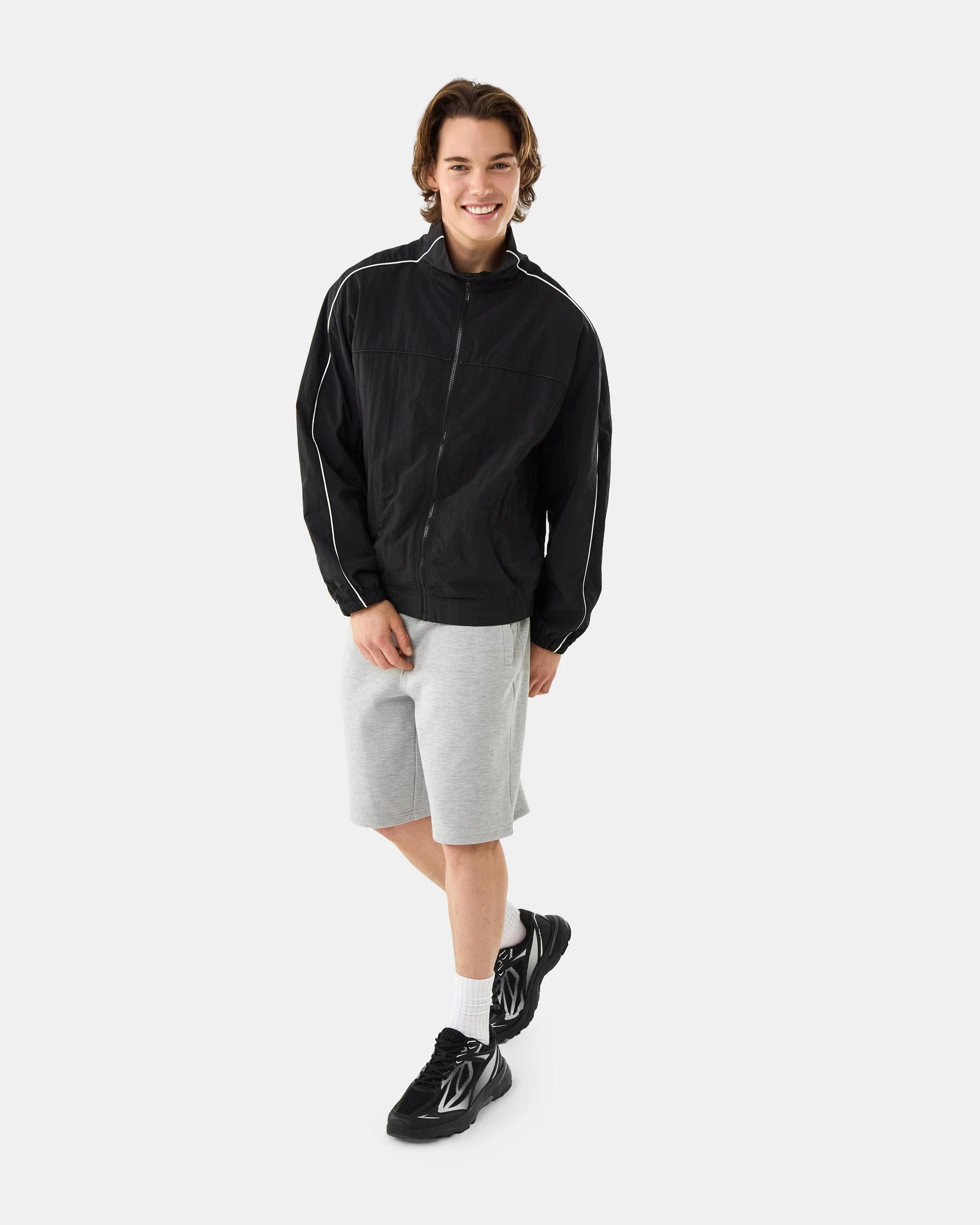 3 Piped Jacket Black, 3 of 8