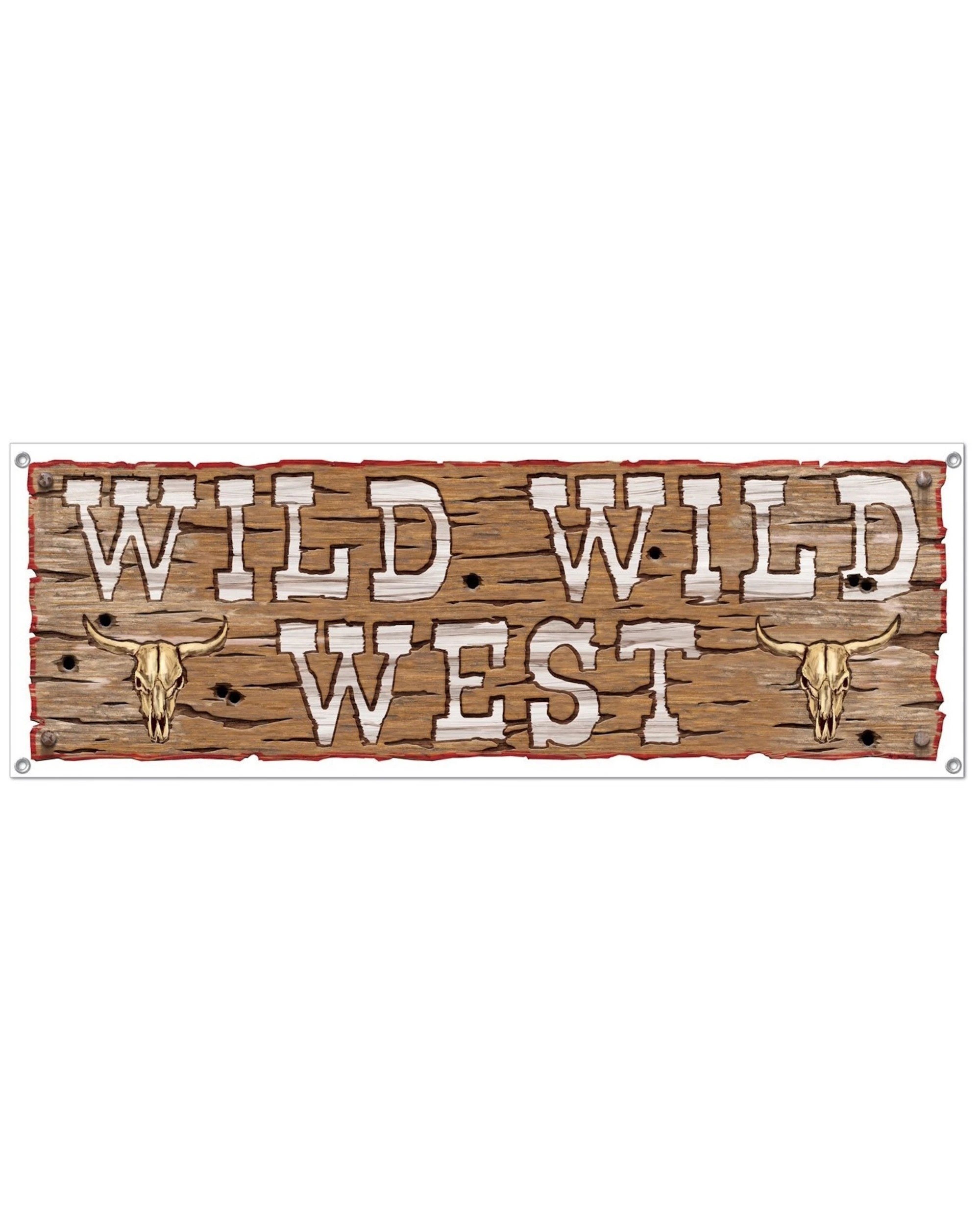 1 Beistle Wild Wild West Plastic Banner, 1 of 1