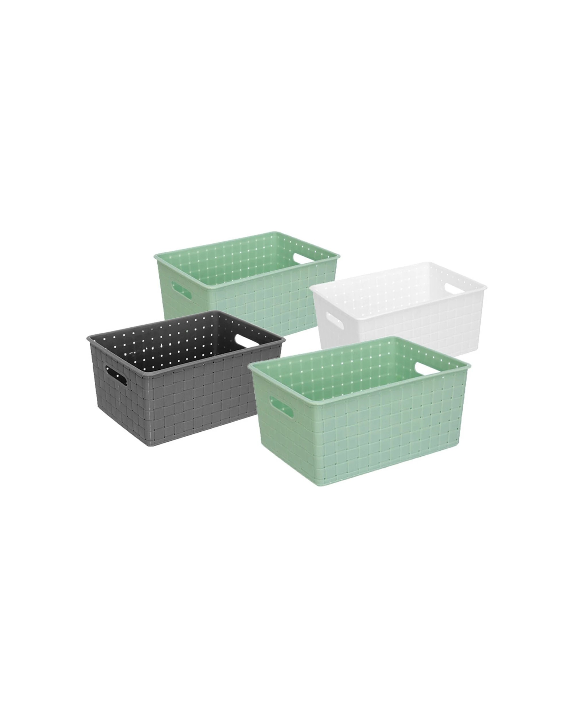 1 Boxsweden 4PK Logan Storage Basket 25.5x18.5x12.5cm - Multi, 1 of 5