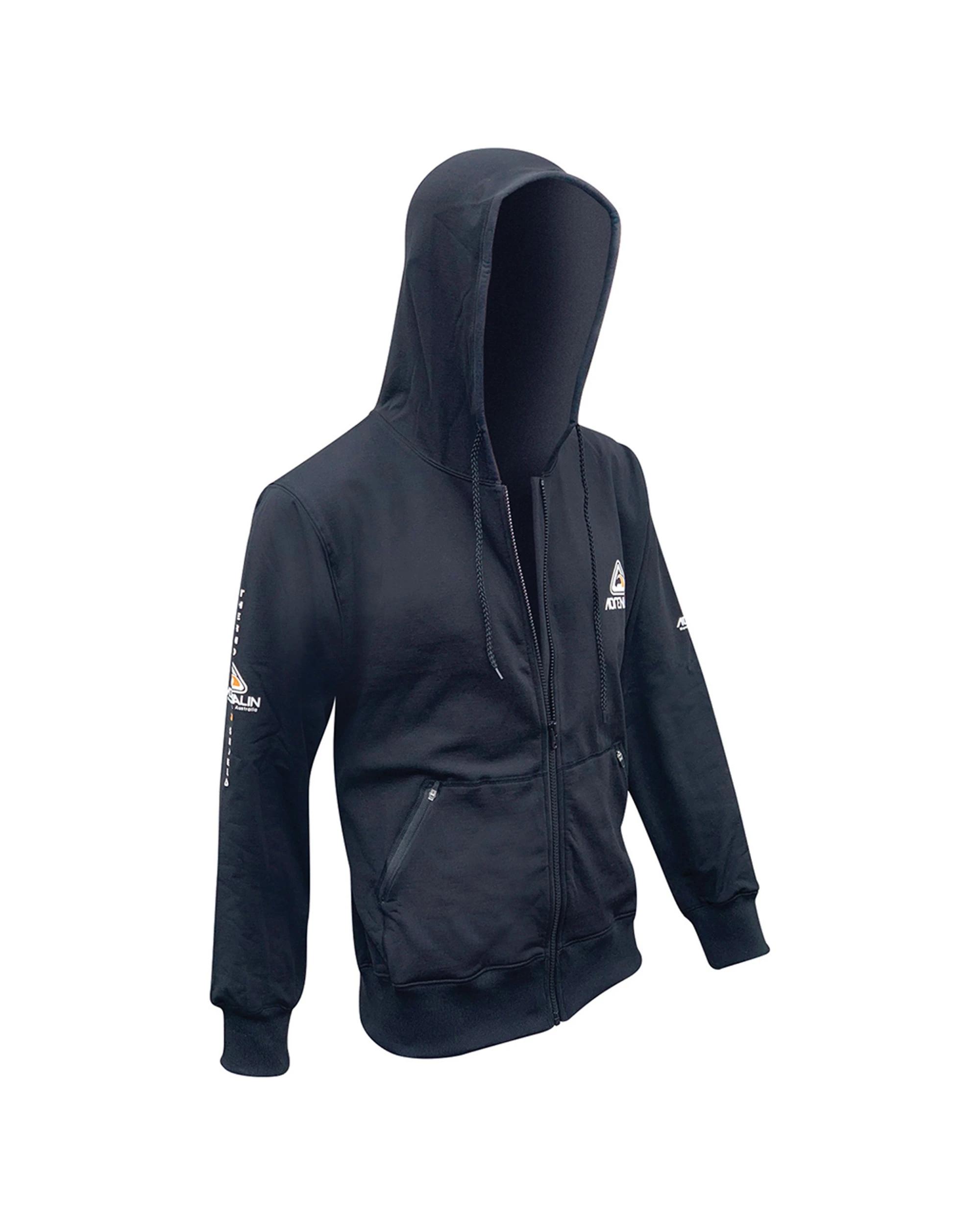 1 Adrenalin 2P Thermo Zip-Front Hoodie Jacket - S - Black BLACK, 1 of 2