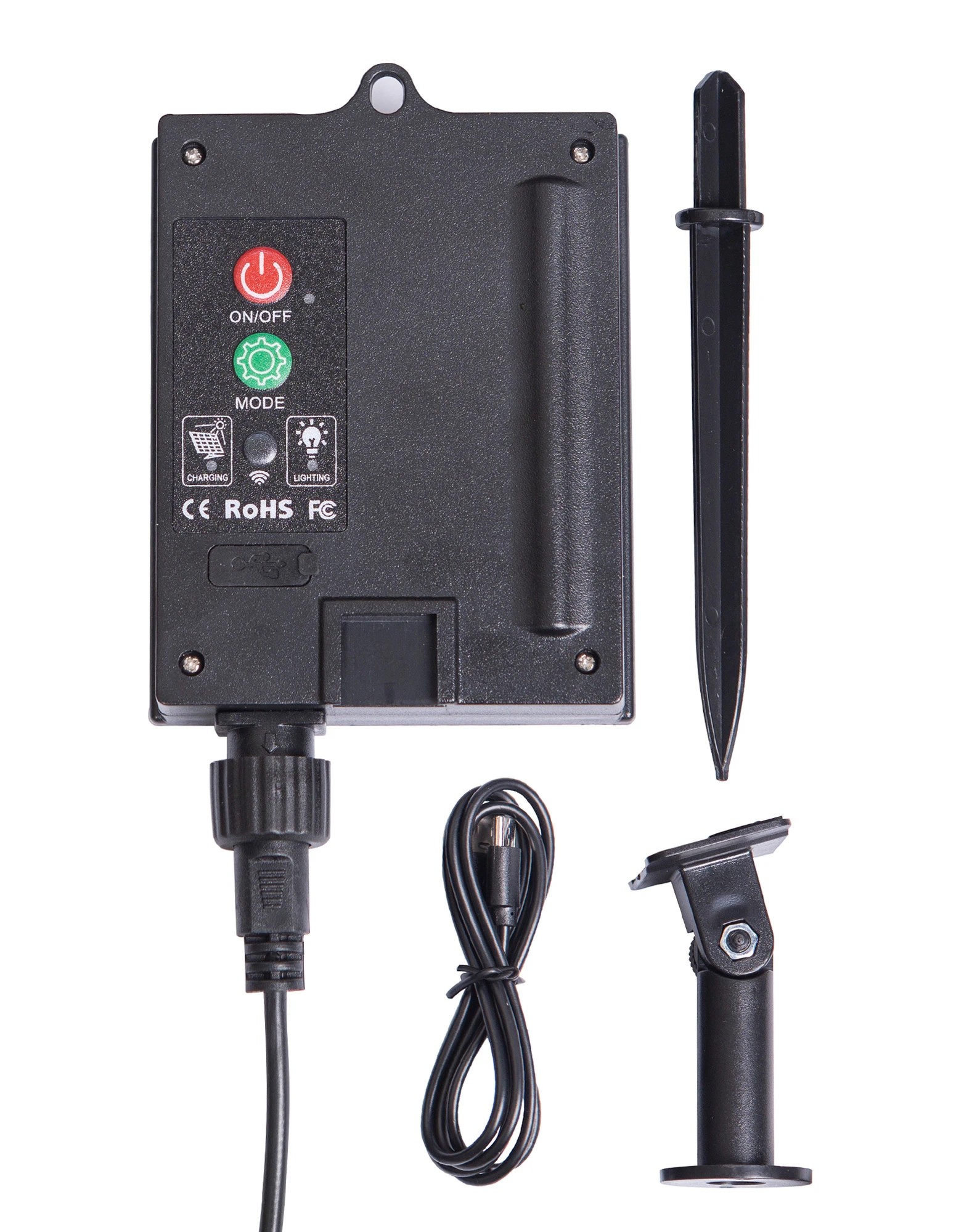 3 LumiFx 10 Bulb Solar Outdoor Festoon Lights - White, 3 of 10