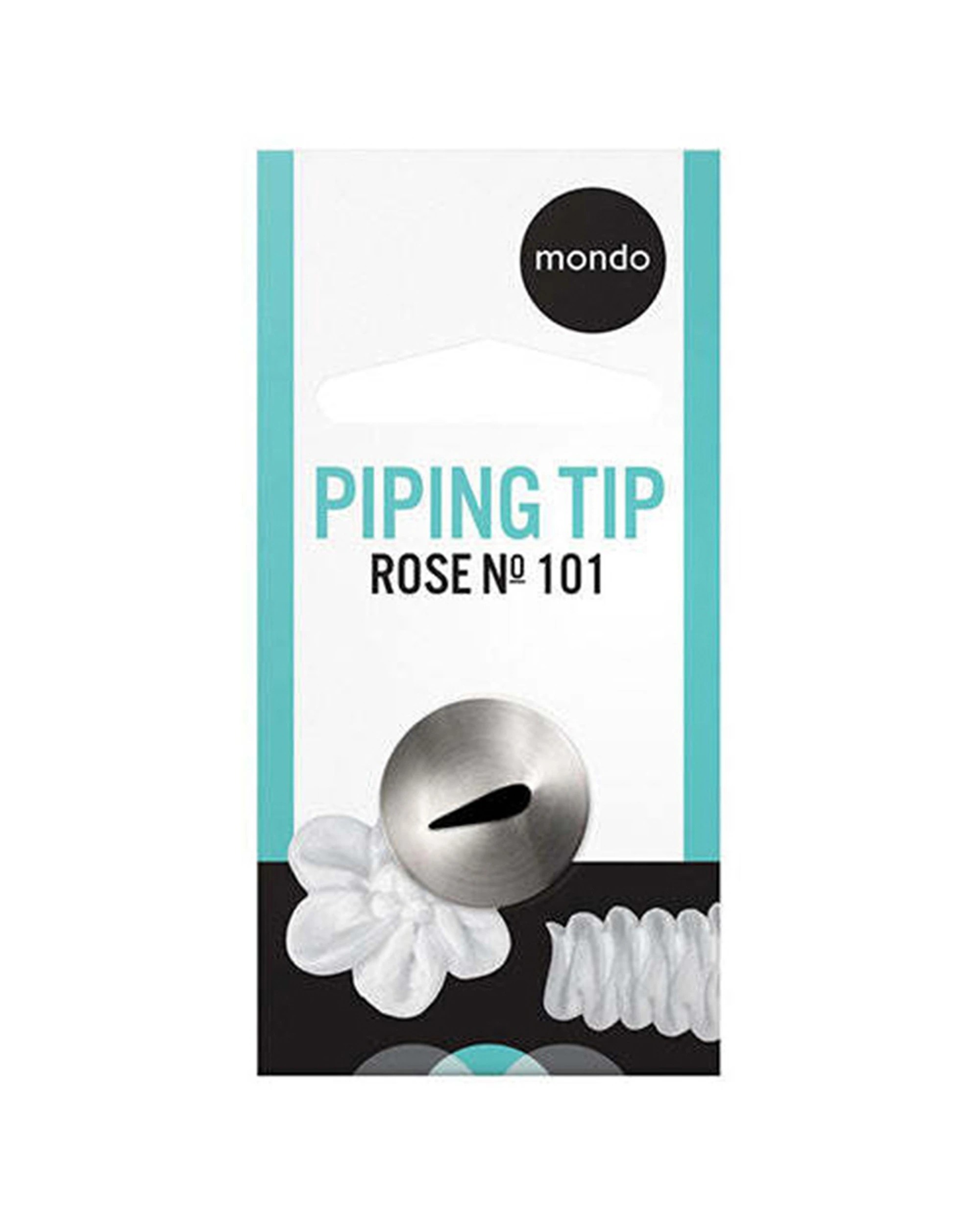 3 Mondo Rose Piping Tip Stainless Steel Professional Cake Decorating Tip - Silver, 3 of 3